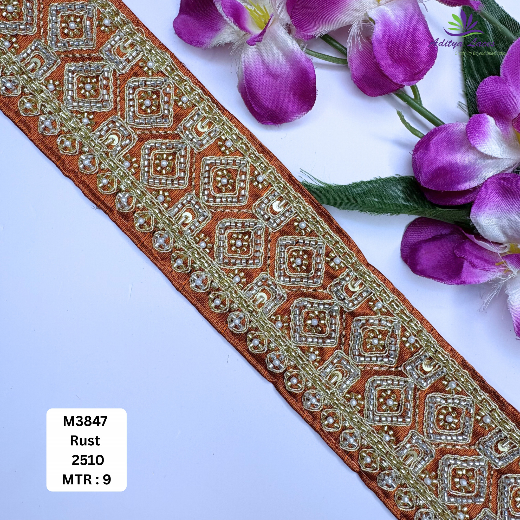 Wedding Garment Decorative Beads Trim for Lehenga Saree