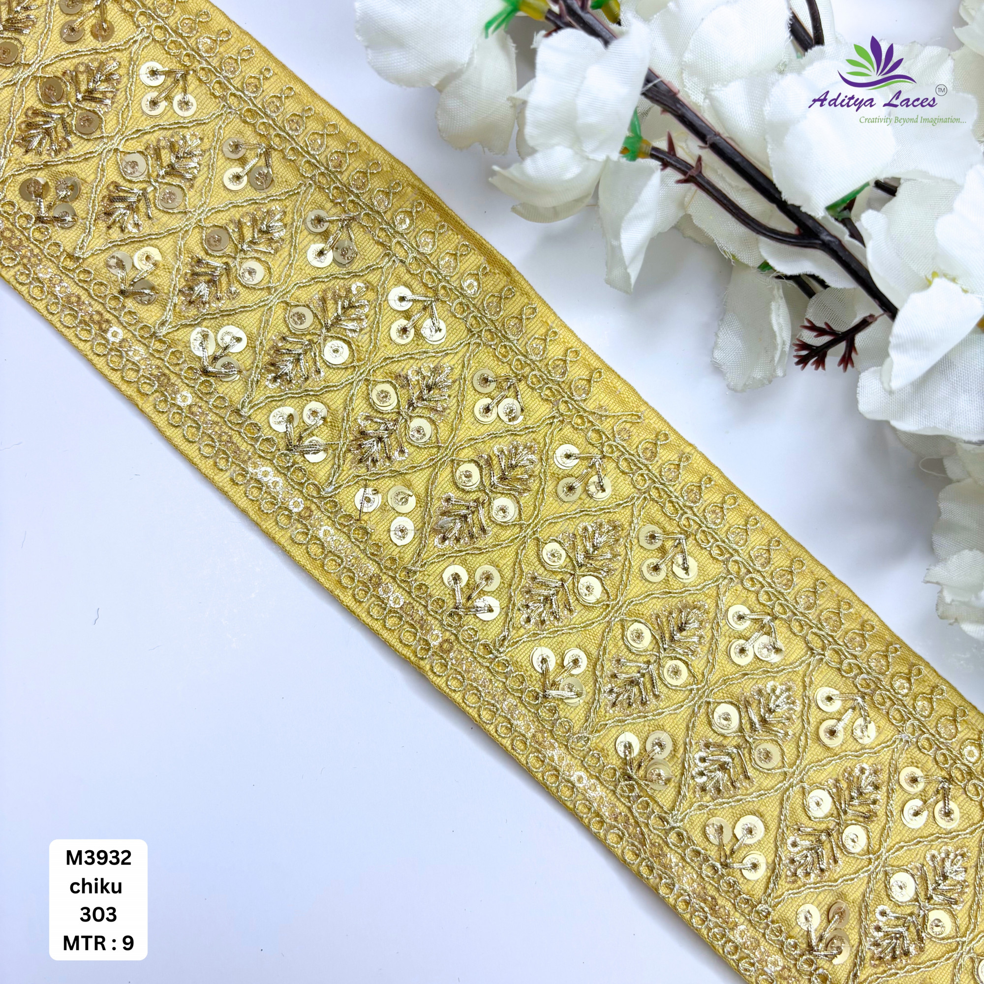 Premium Multicolor Malbari Embroidery Lace Rolls