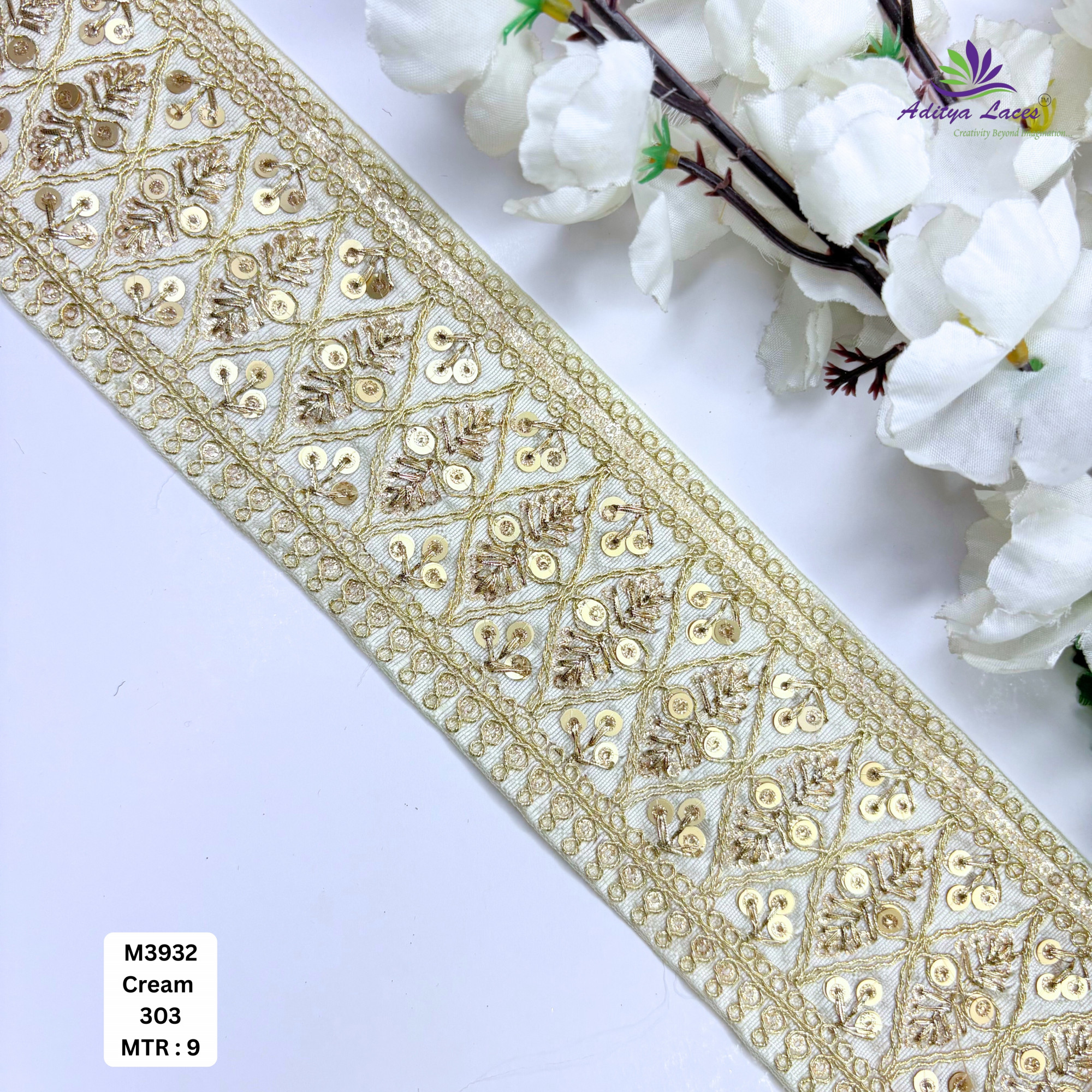 Premium Multicolor Malbari Embroidery Lace Rolls