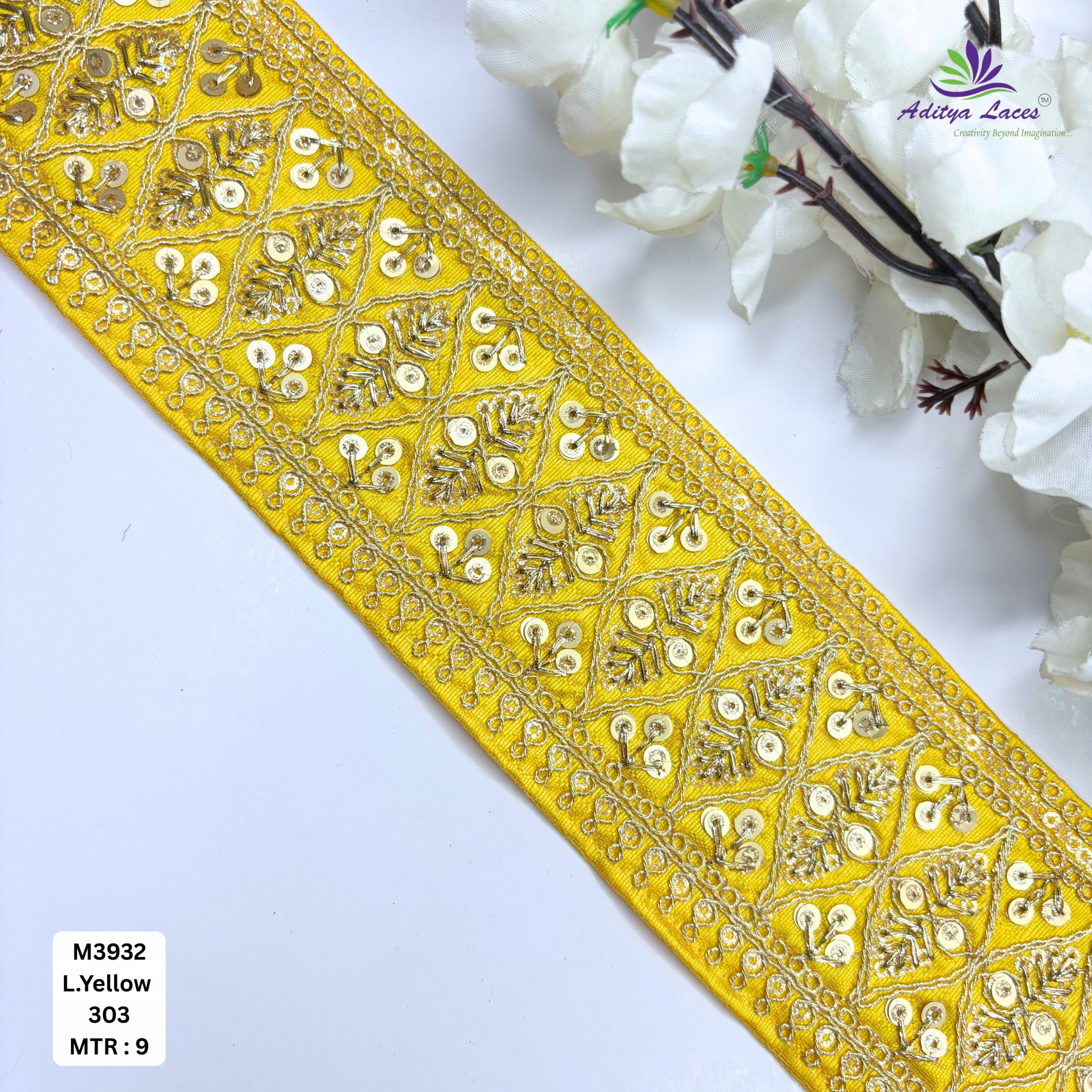 Premium Multicolor Malbari Embroidery Lace Rolls
