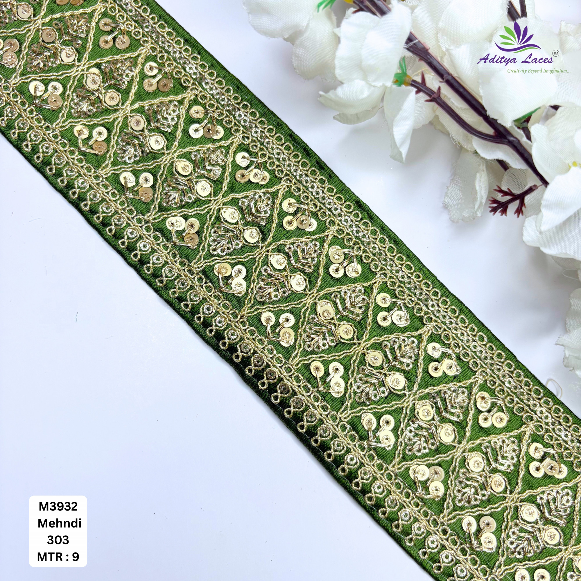 Premium Multicolor Malbari Embroidery Lace Rolls