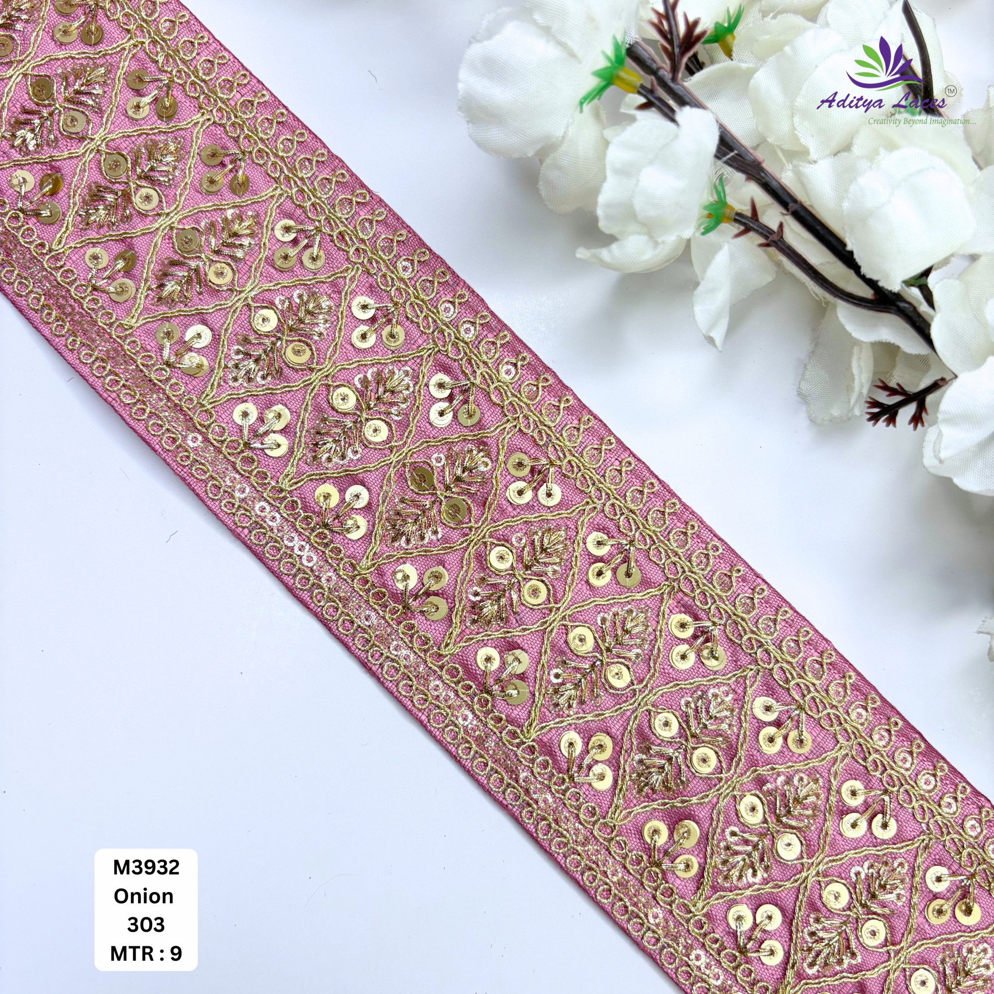 Premium Multicolor Malbari Embroidery Lace Rolls