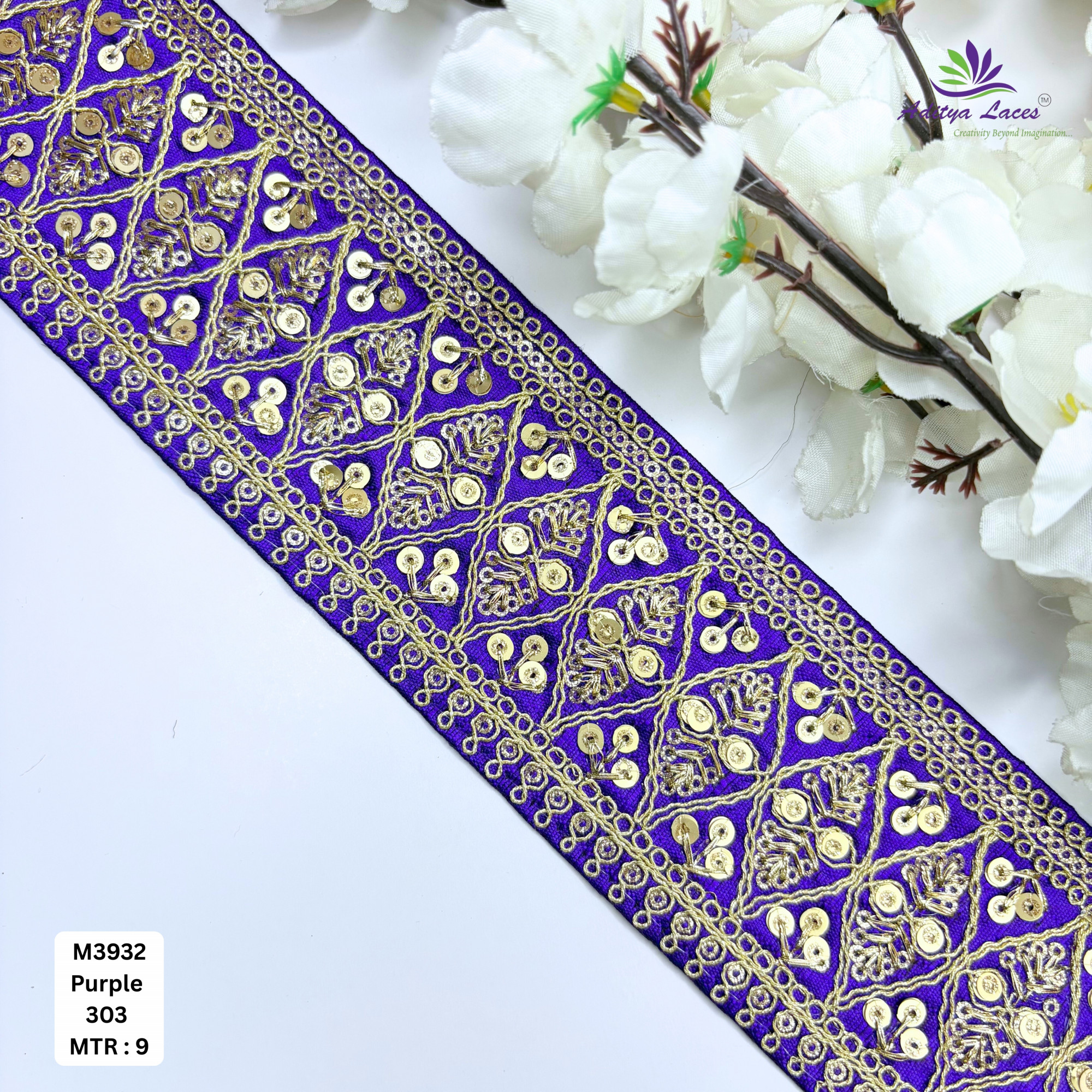 Premium Multicolor Malbari Embroidery Lace Rolls