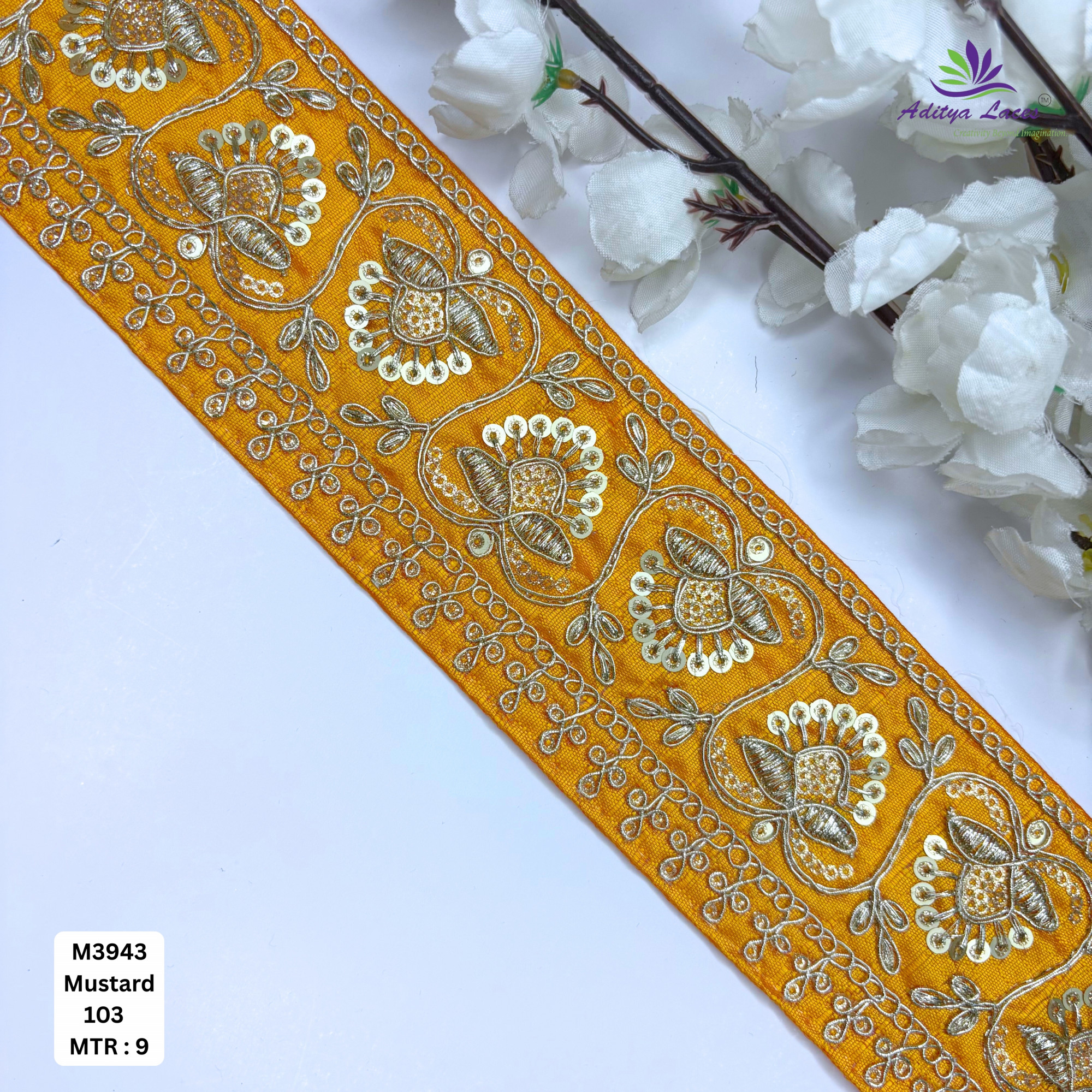 Premium Multicolor Malbari Embroidery Lace Rolls Designer Saree Border Bridal Beads Lace for Ethnic Fashion