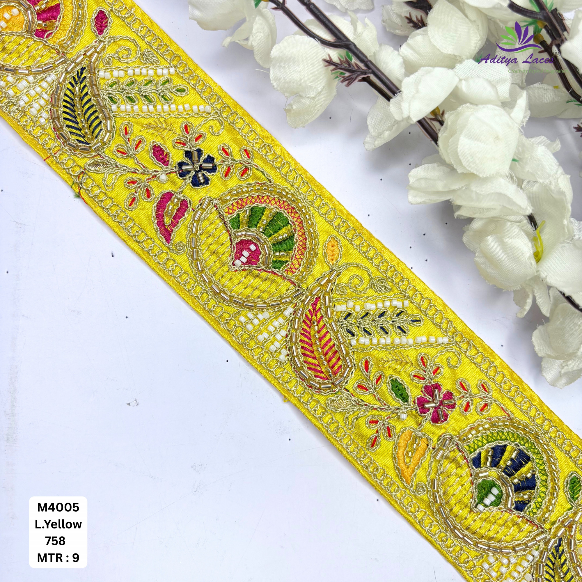 Graceful Luxury Fashion Beads Lace for Garment Decoration