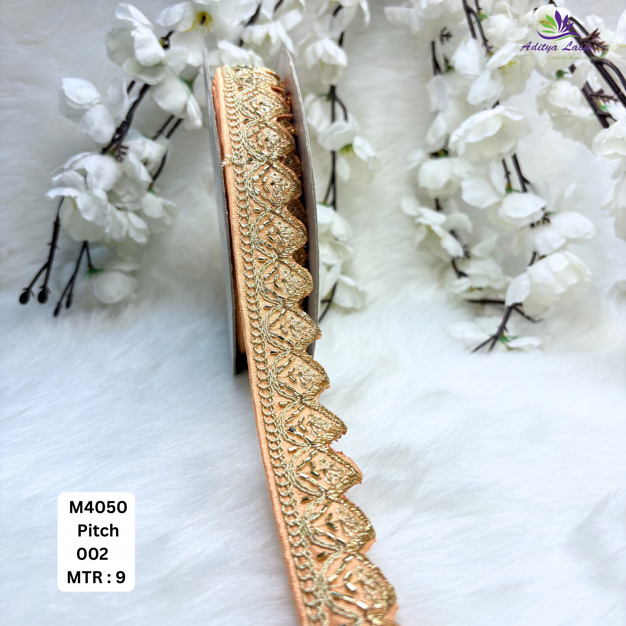 Malbari Multicolor Embroidery Lace Trim Designer Saree Border Bridal Beads Lace Wholesale Supplier