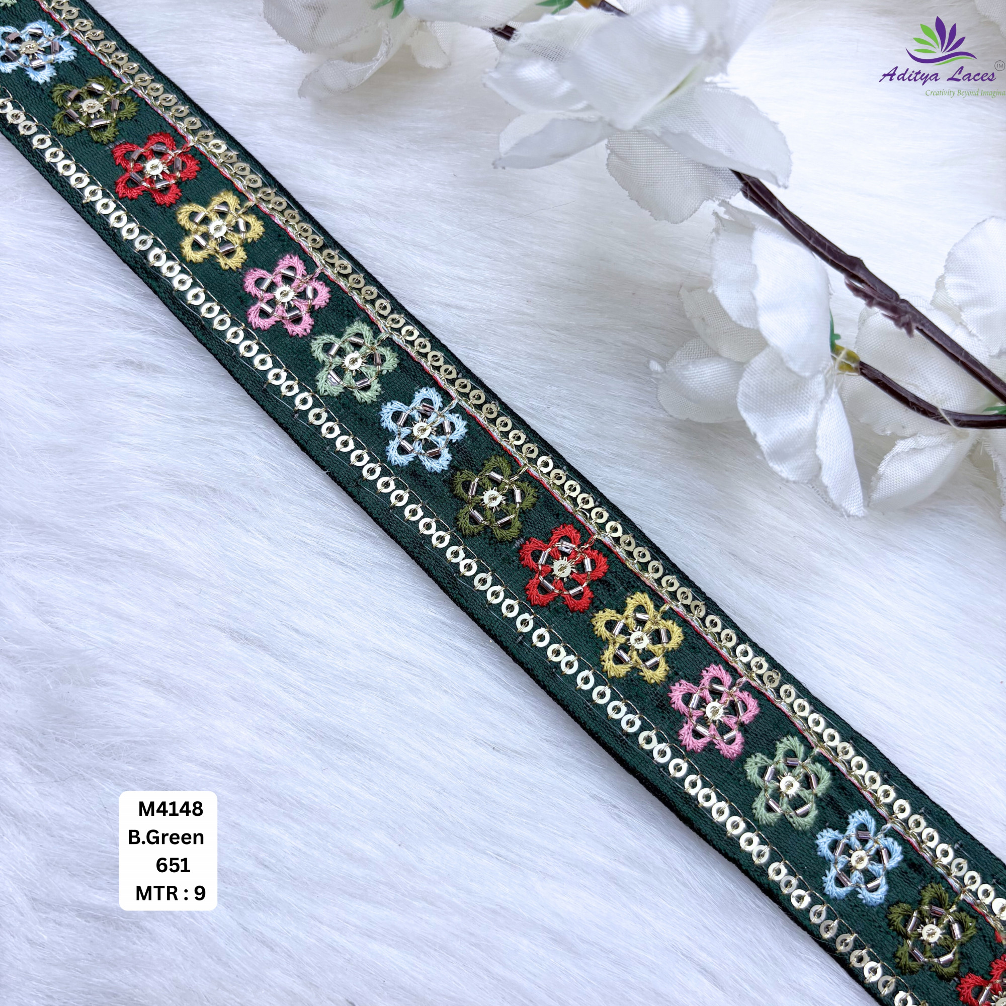 Premium Multicolor Malbari Lace Trim Collection Designer Saree Border Bridal Embroidery Lace for Ethnic Fashion Wholesale Supplier