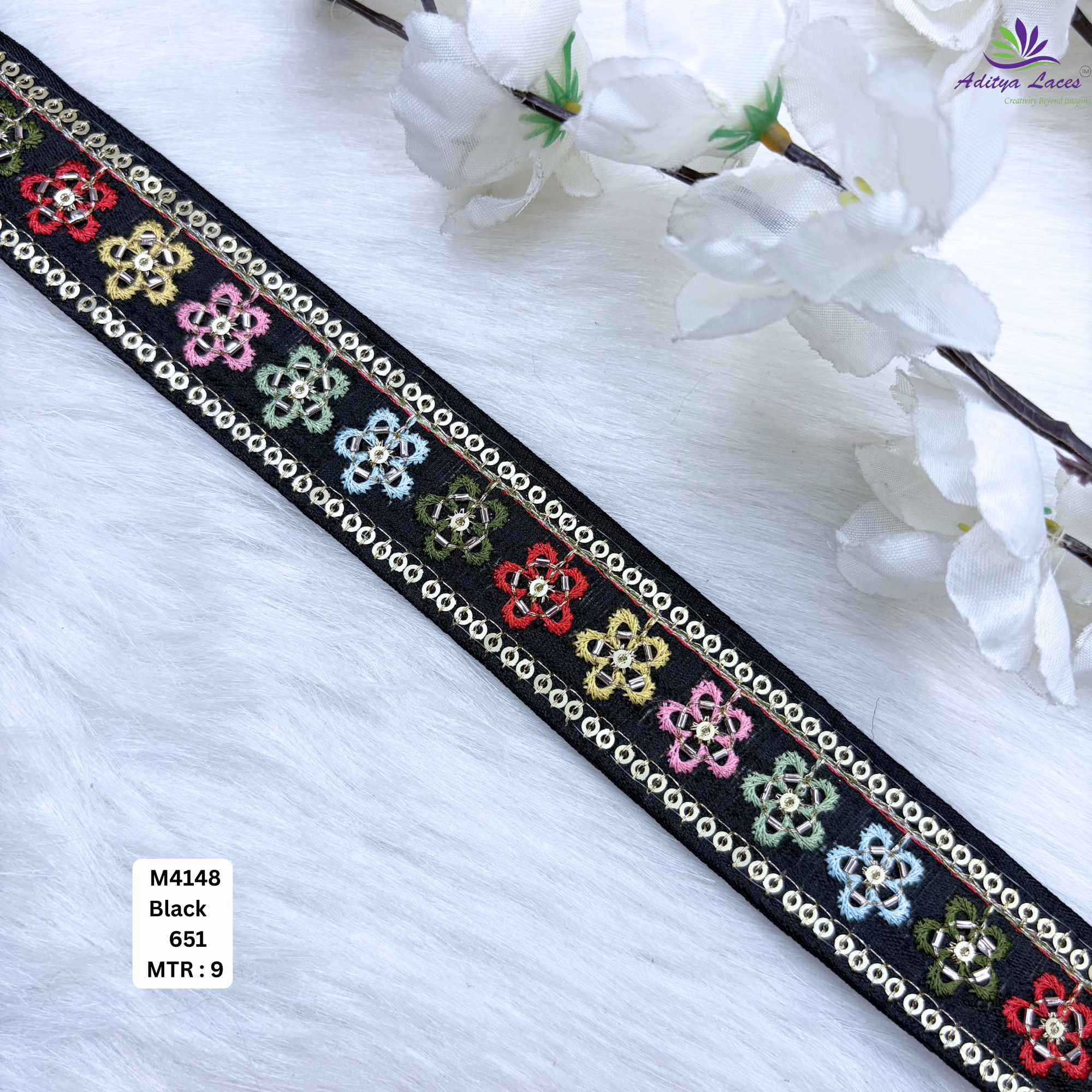 Premium Multicolor Malbari Lace Trim Collection Designer Saree Border Bridal Embroidery Lace for Ethnic Fashion Wholesale Supplier
