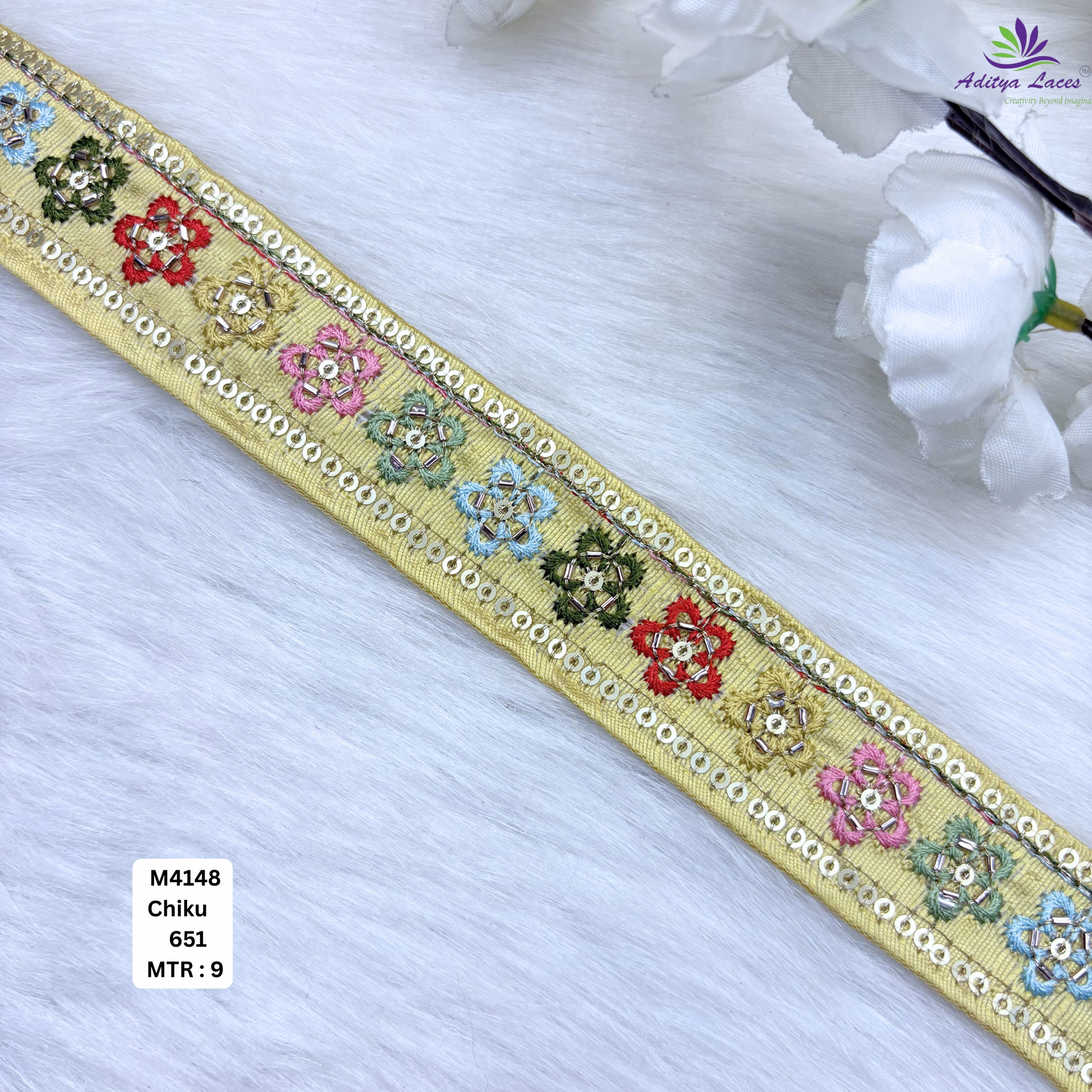 Premium Multicolor Malbari Lace Trim Collection Designer Saree Border Bridal Embroidery Lace for Ethnic Fashion Wholesale Supplier