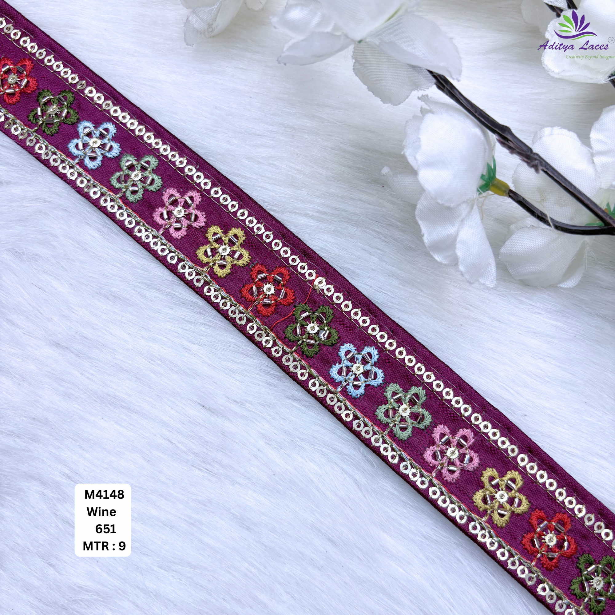 Premium Multicolor Malbari Lace Trim Collection Designer Saree Border Bridal Embroidery Lace for Ethnic Fashion Wholesale Supplier