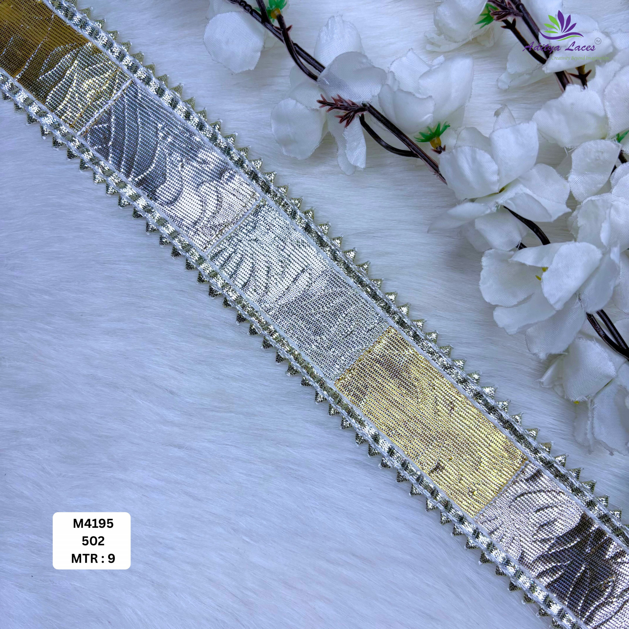 Royal Gota Patti Lace Border for Saree Bridal Wear