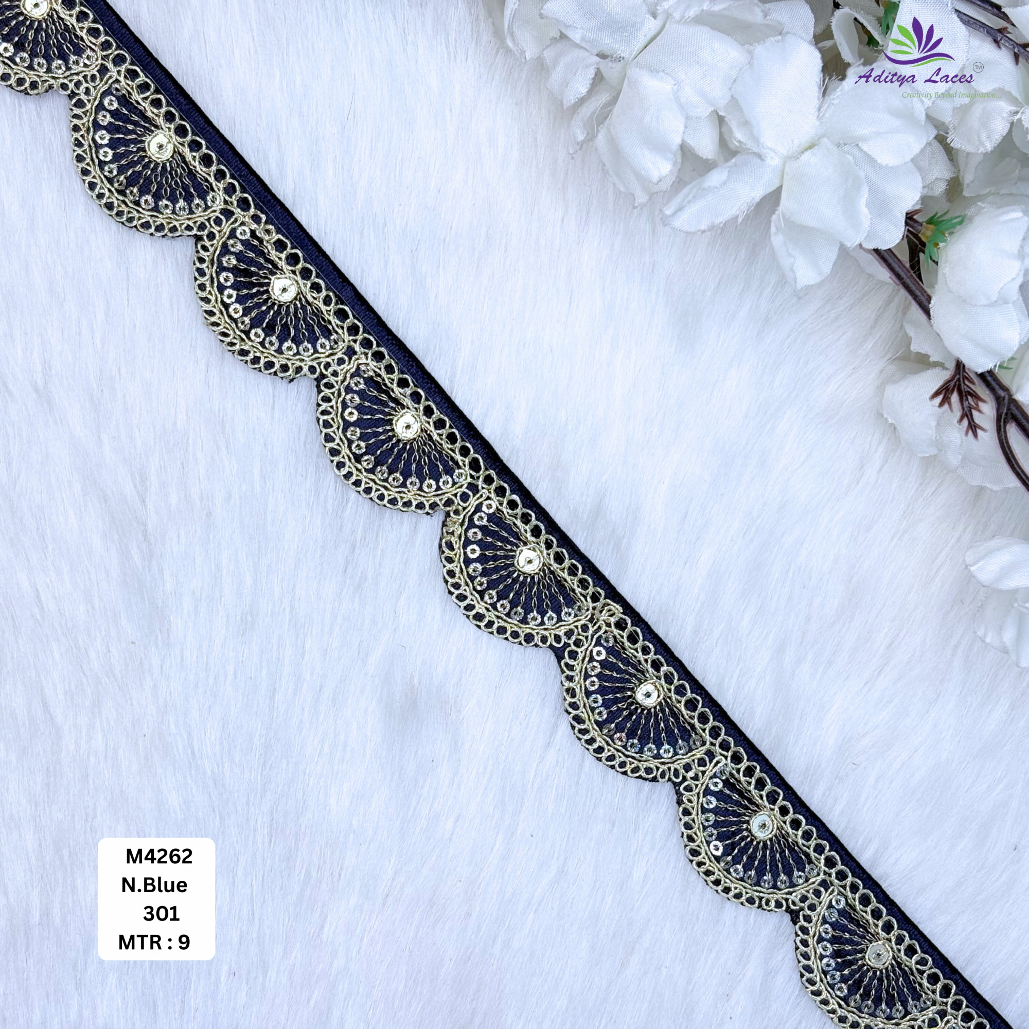 Malbari Multicolor Beads Lace Trim Designer Saree Border Bridal Decorative Lace Wholesale Lace Supplier