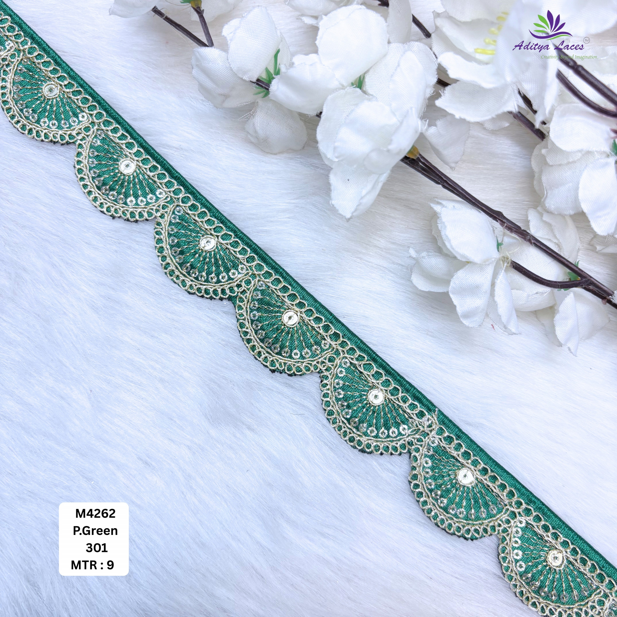 Malbari Multicolor Beads Lace Trim Designer Saree Border Bridal Decorative Lace Wholesale Lace Supplier