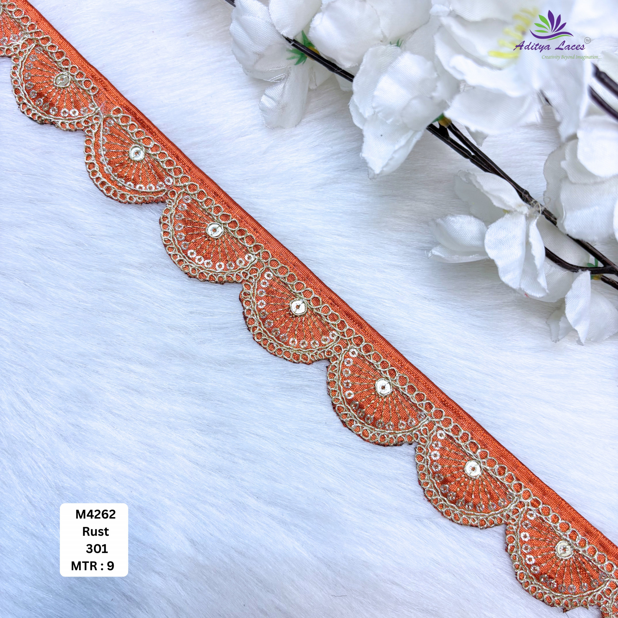 Malbari Multicolor Beads Lace Trim Designer Saree Border Bridal Decorative Lace Wholesale Lace Supplier