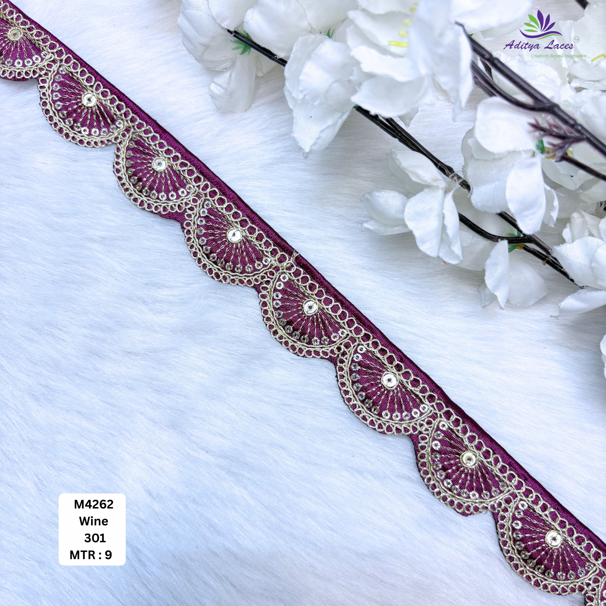 Malbari Multicolor Beads Lace Trim Designer Saree Border Bridal Decorative Lace Wholesale Lace Supplier