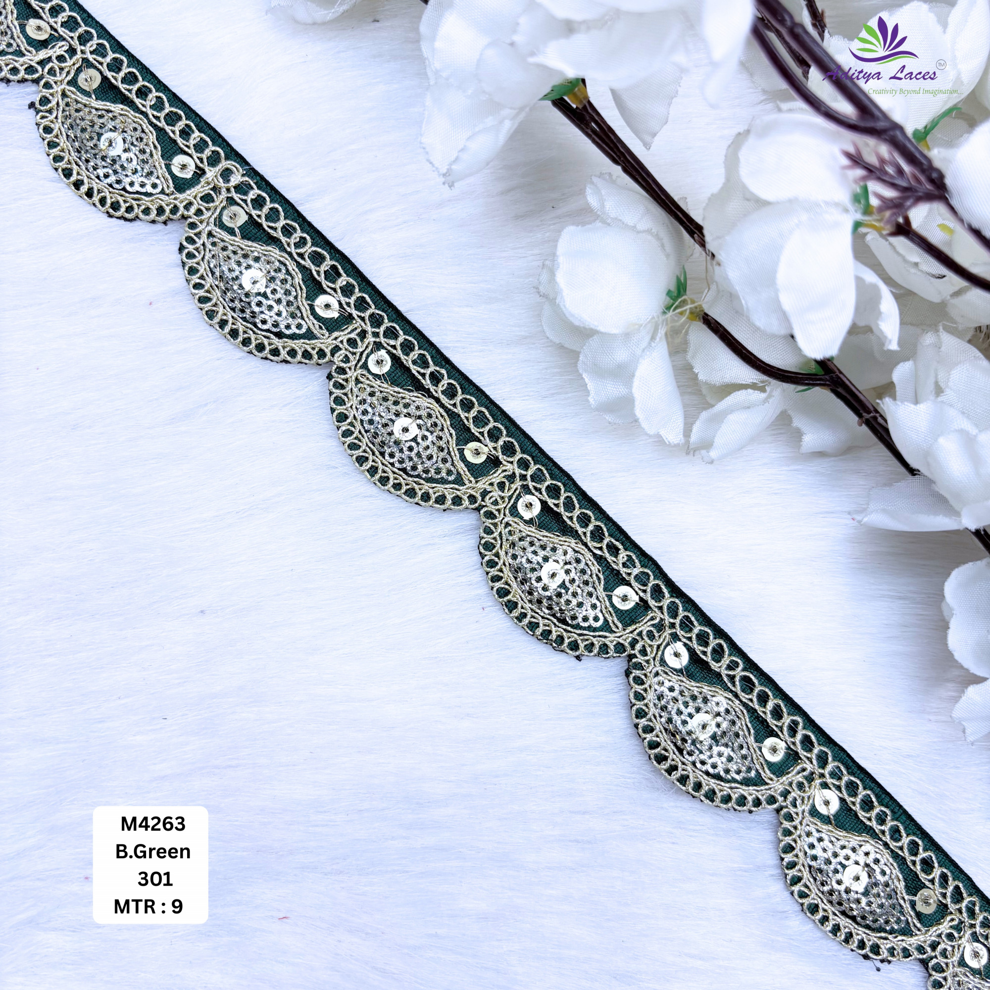 Premium Multicolor Malbari Lace Trim Designer Saree Border Bridal Decorative Lace for Ethnic Fashion Wholesale Supplier