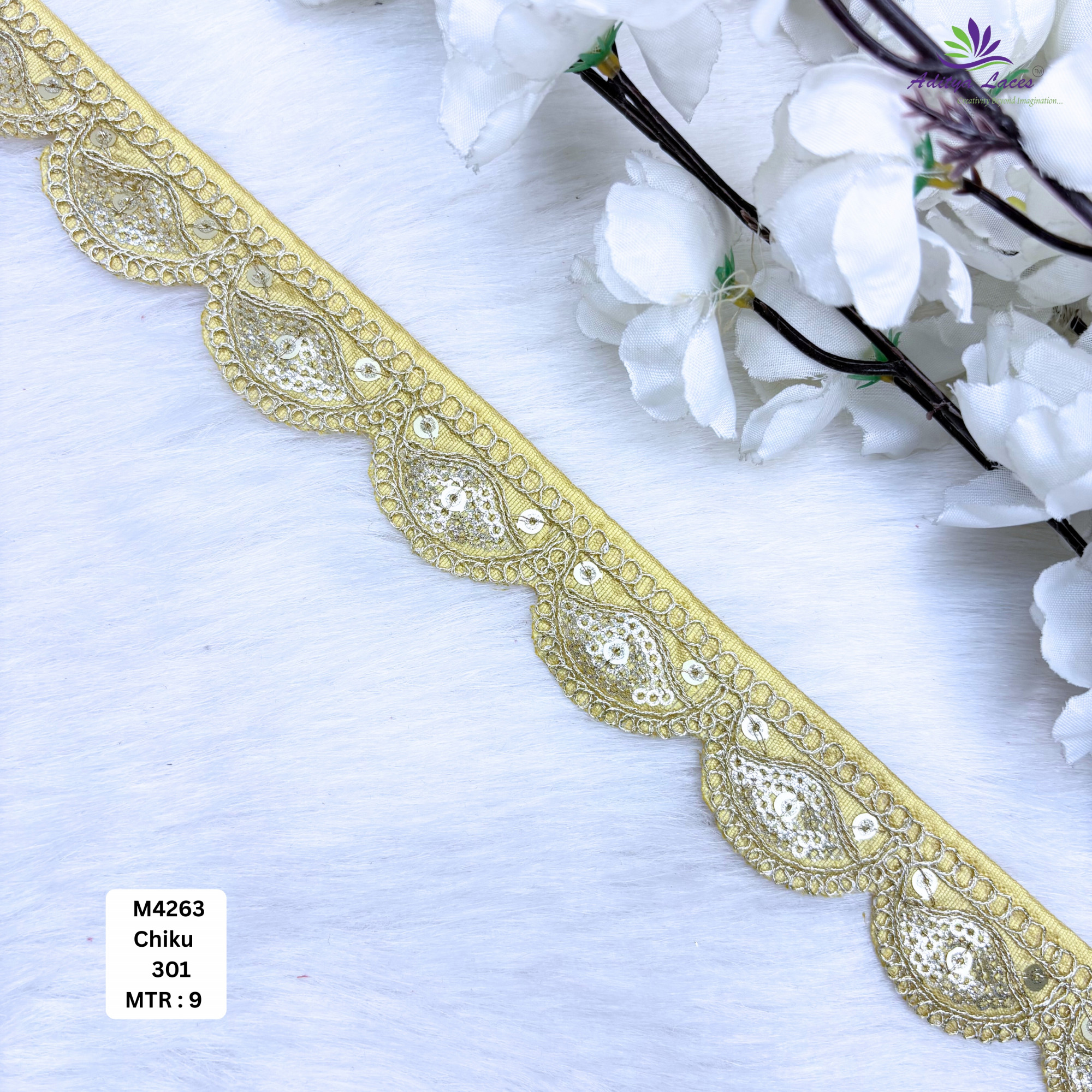 Premium Multicolor Malbari Lace Trim Designer Saree Border Bridal Decorative Lace for Ethnic Fashion Wholesale Supplier