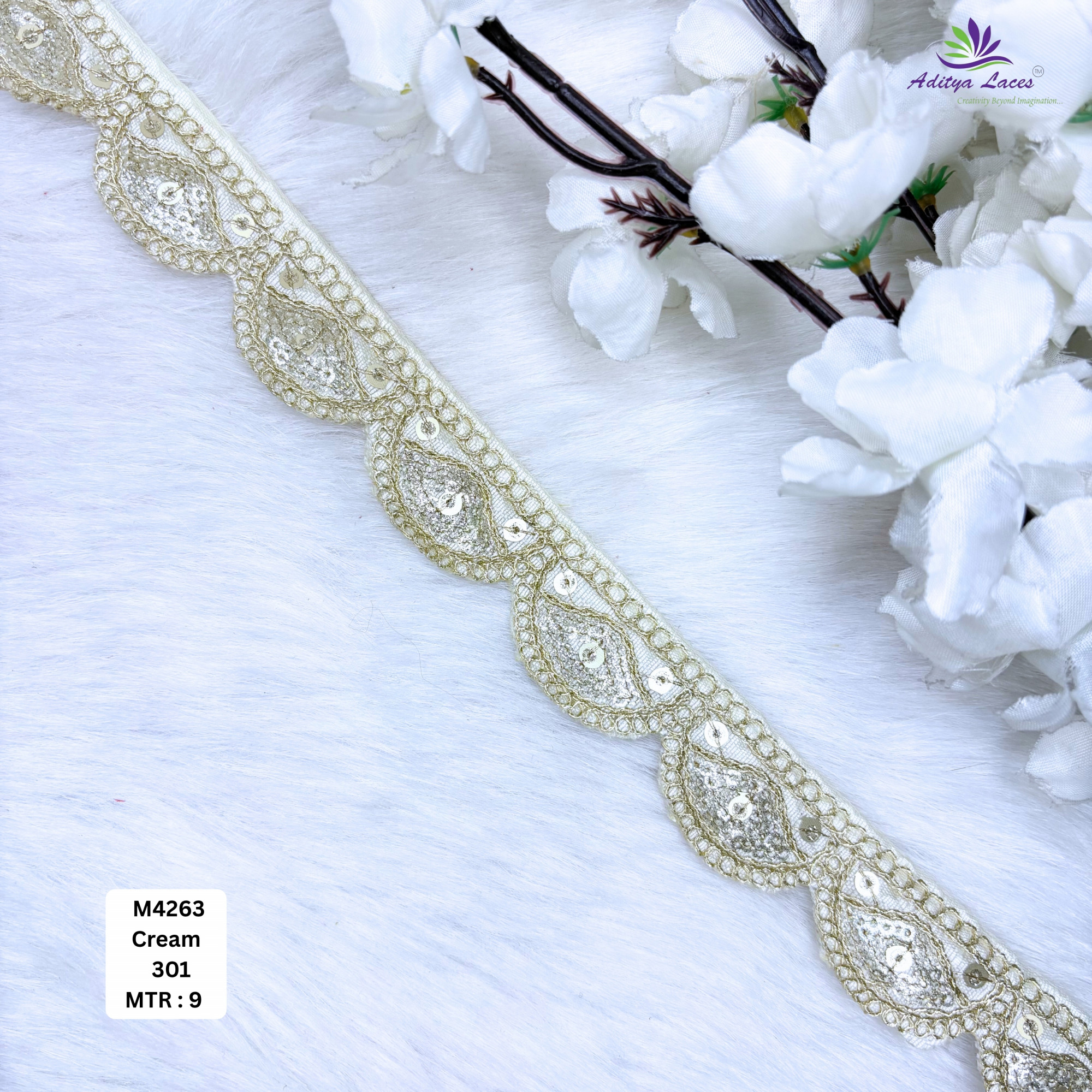Premium Multicolor Malbari Lace Trim Designer Saree Border Bridal Decorative Lace for Ethnic Fashion Wholesale Supplier