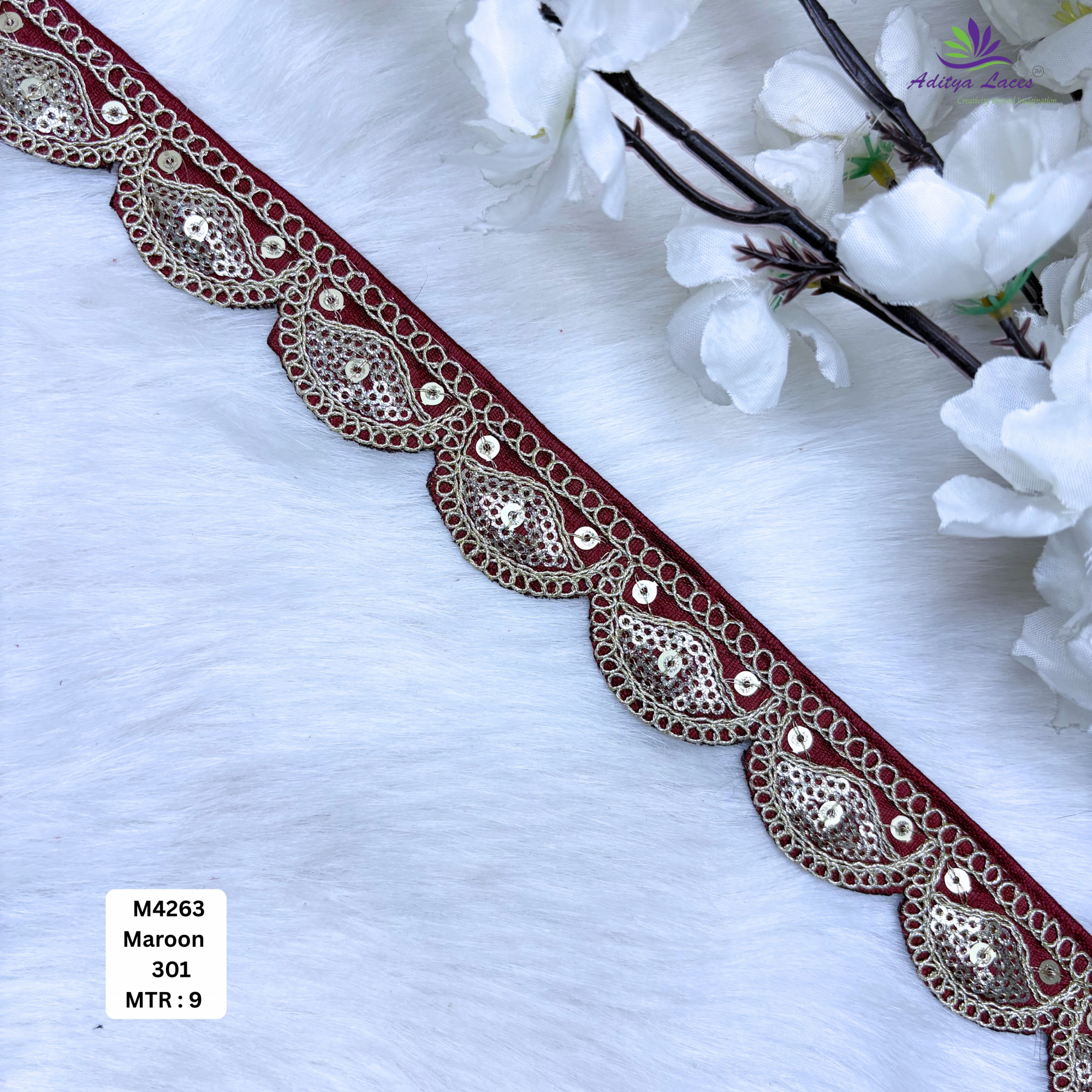 Premium Multicolor Malbari Lace Trim Designer Saree Border Bridal Decorative Lace for Ethnic Fashion Wholesale Supplier