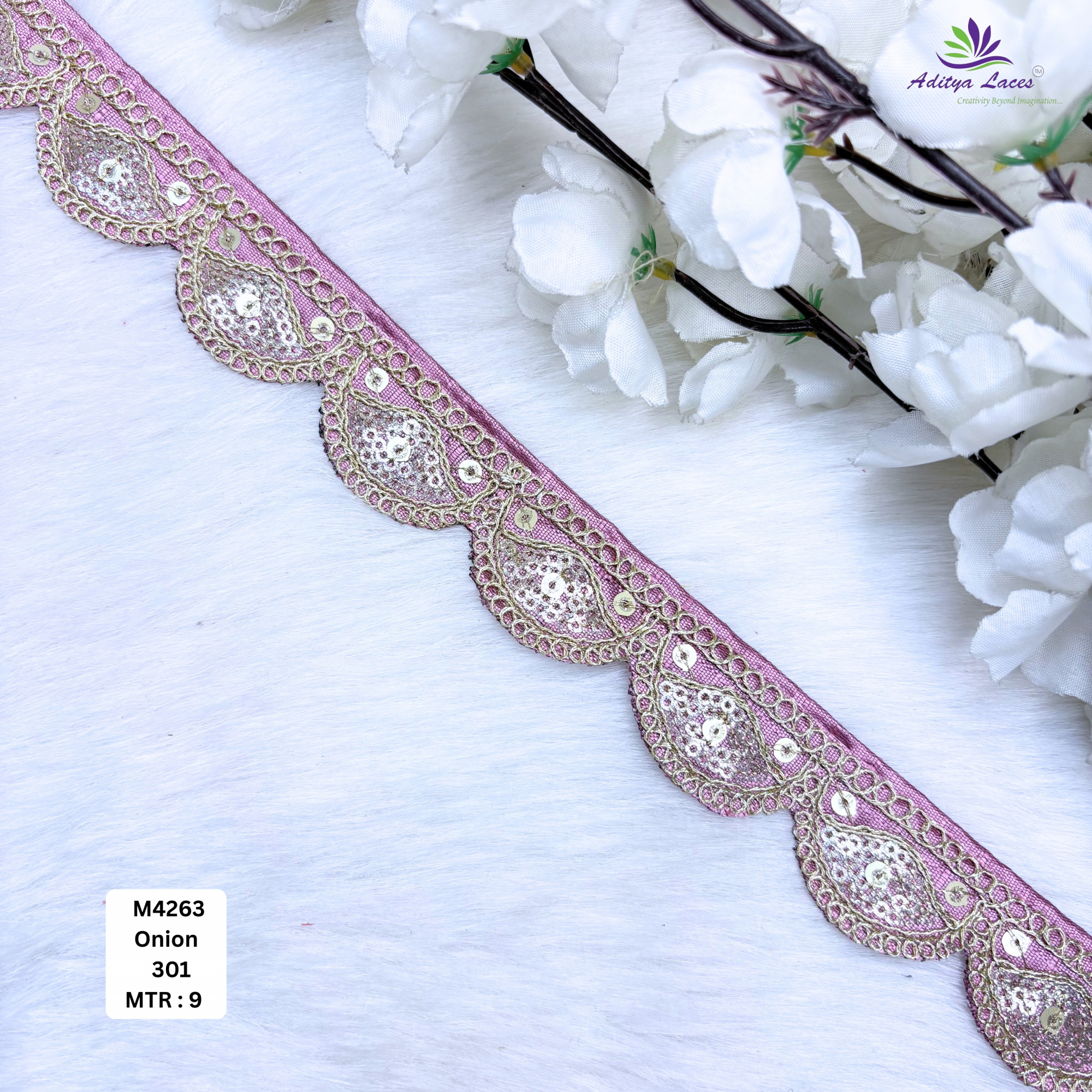 Premium Multicolor Malbari Lace Trim Designer Saree Border Bridal Decorative Lace for Ethnic Fashion Wholesale Supplier