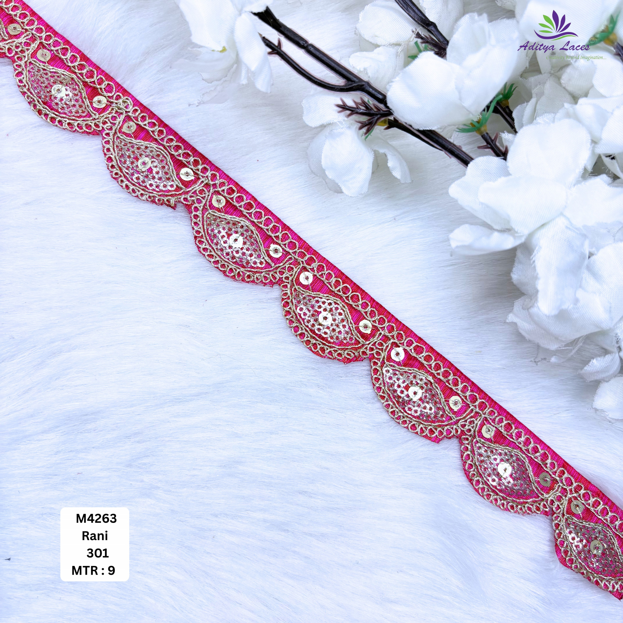 Premium Multicolor Malbari Lace Trim Designer Saree Border Bridal Decorative Lace for Ethnic Fashion Wholesale Supplier