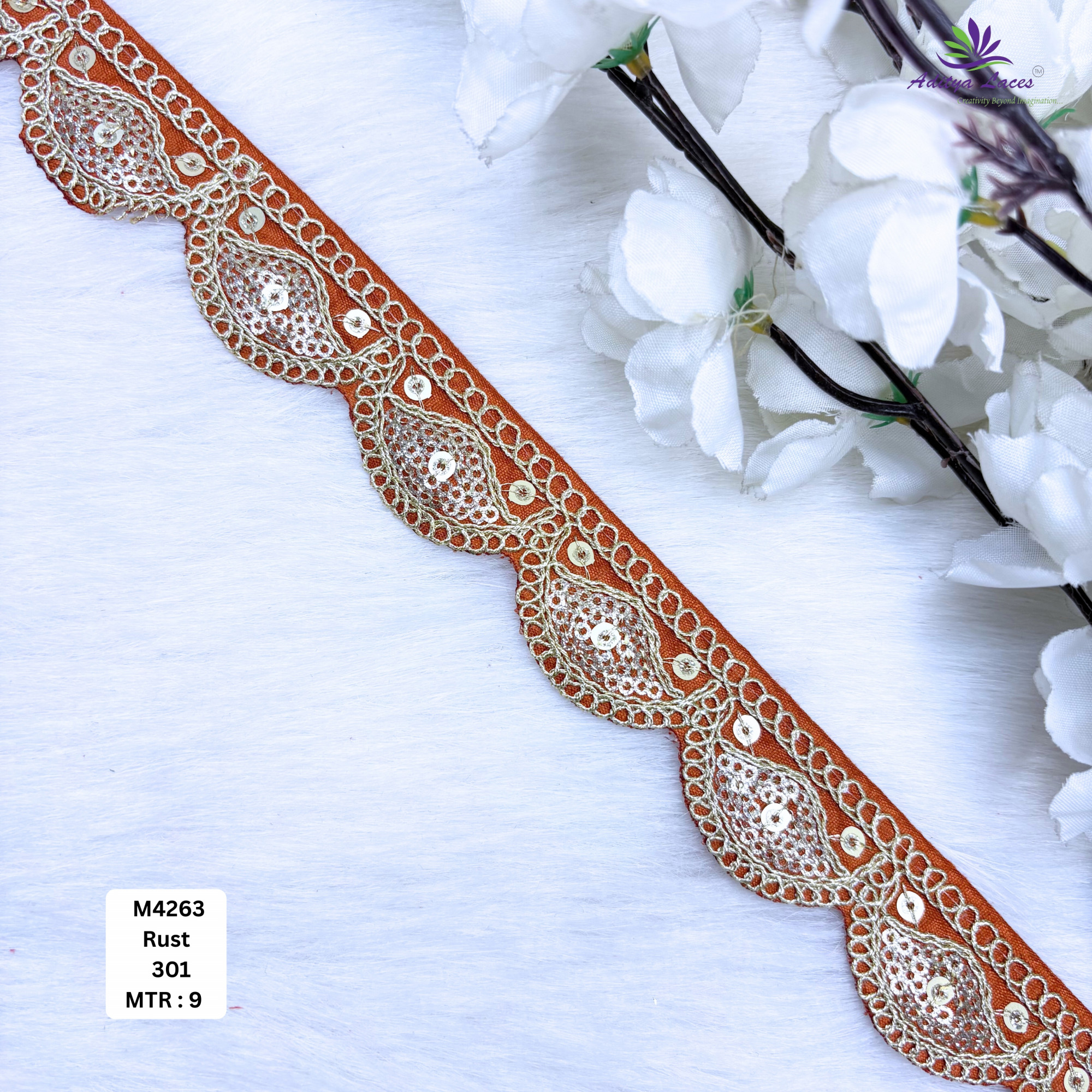 Premium Multicolor Malbari Lace Trim Designer Saree Border Bridal Decorative Lace for Ethnic Fashion Wholesale Supplier