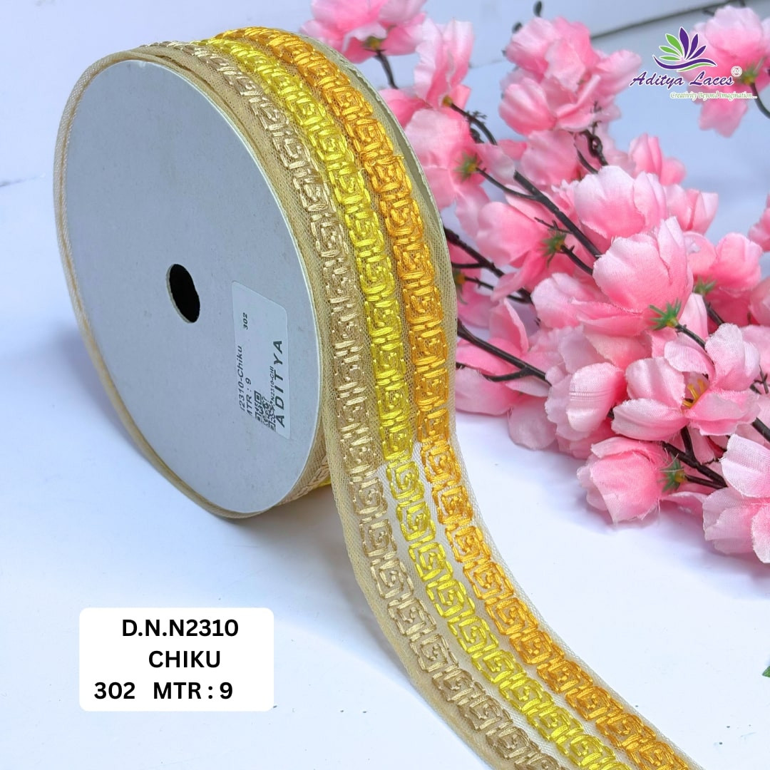 Stylish Embroidered Net Lace Border for Saree Bridal Wear