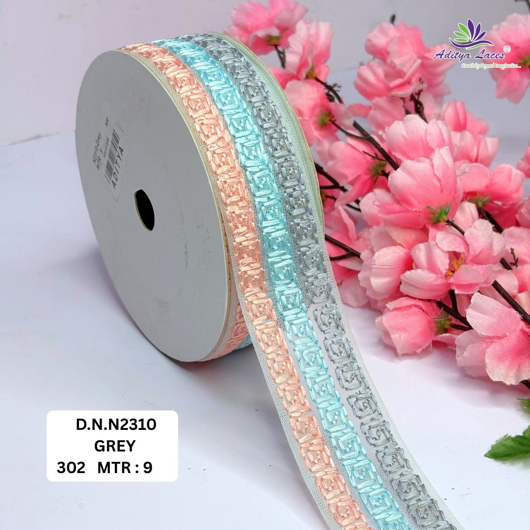 Stylish Embroidered Net Lace Border for Saree Bridal Wear