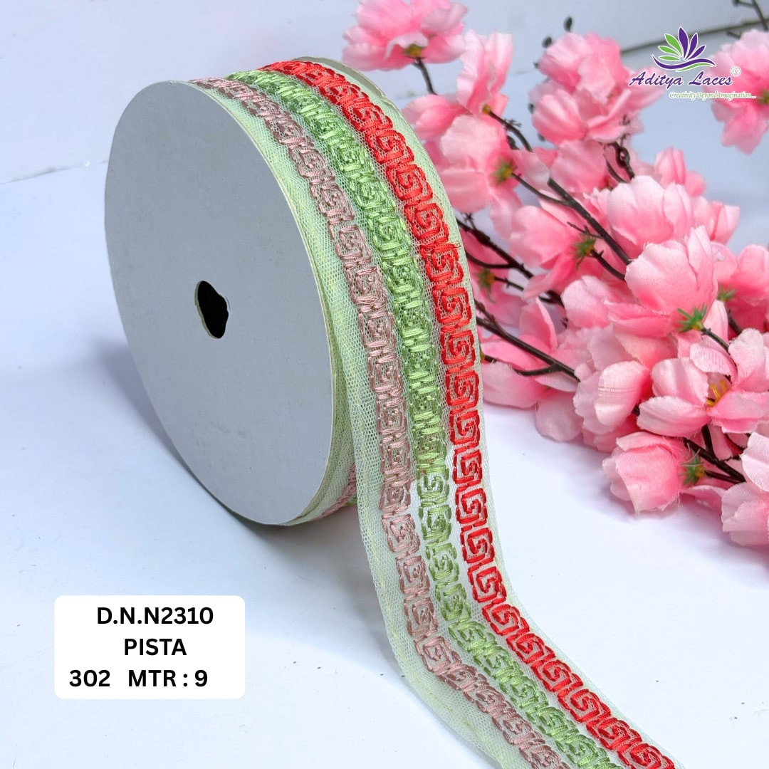 Stylish Embroidered Net Lace Border for Saree Bridal Wear