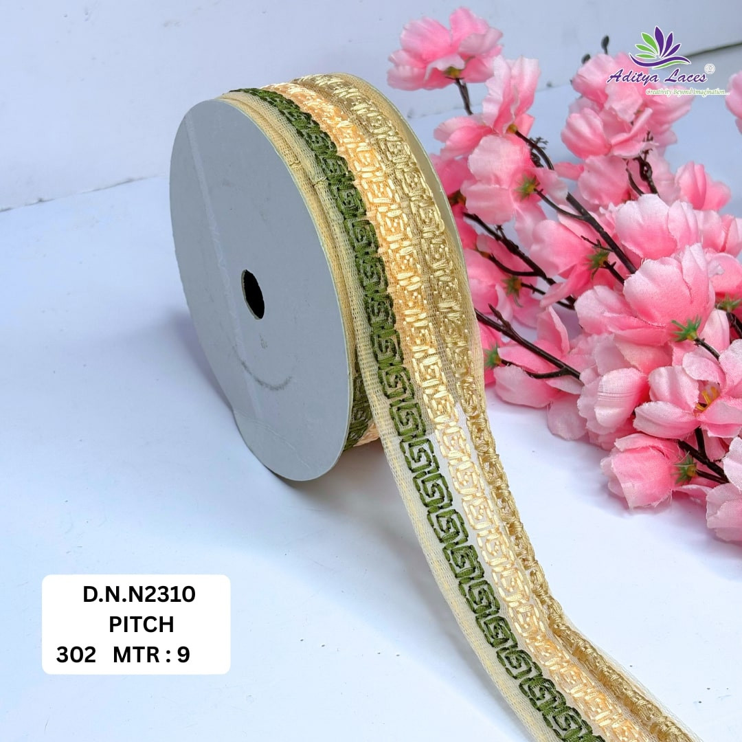 Stylish Embroidered Net Lace Border for Saree Bridal Wear