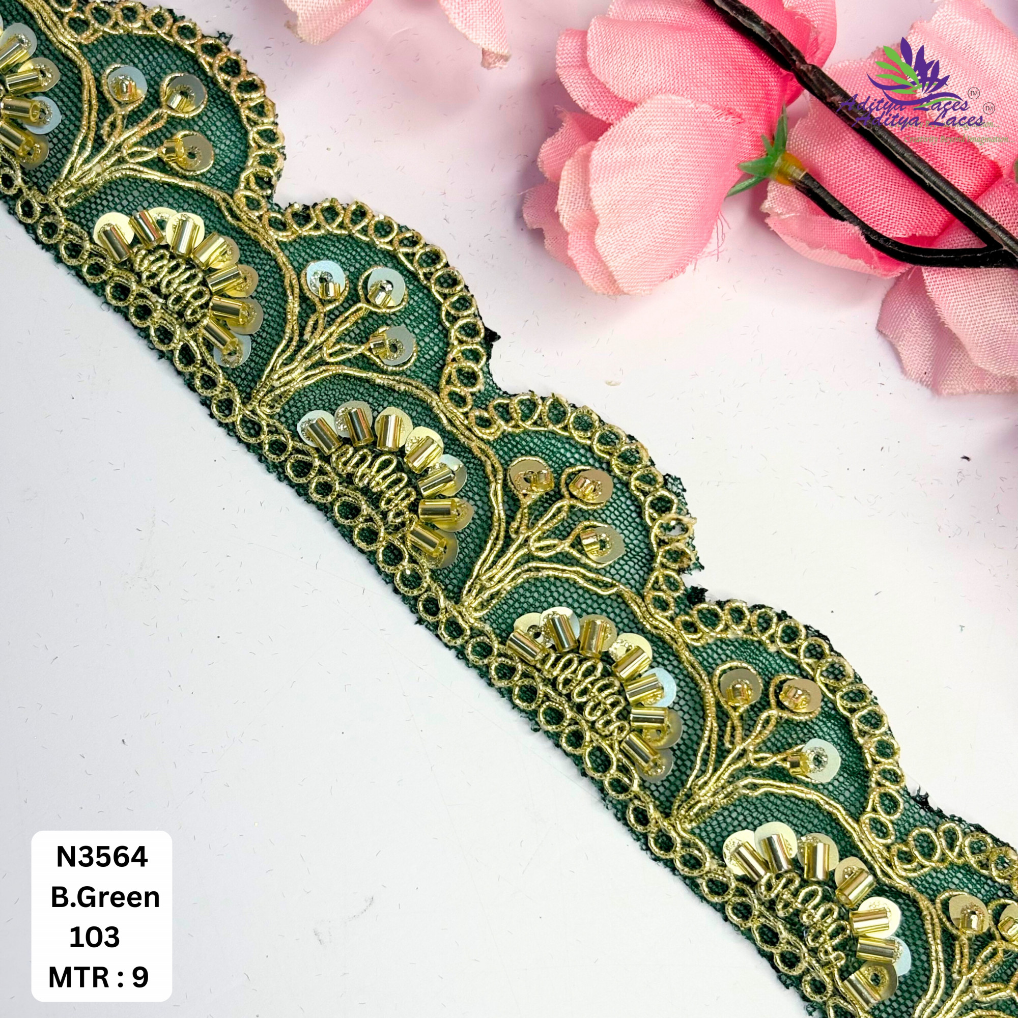 Exclusive Designer Beads Border for Designer Outfits