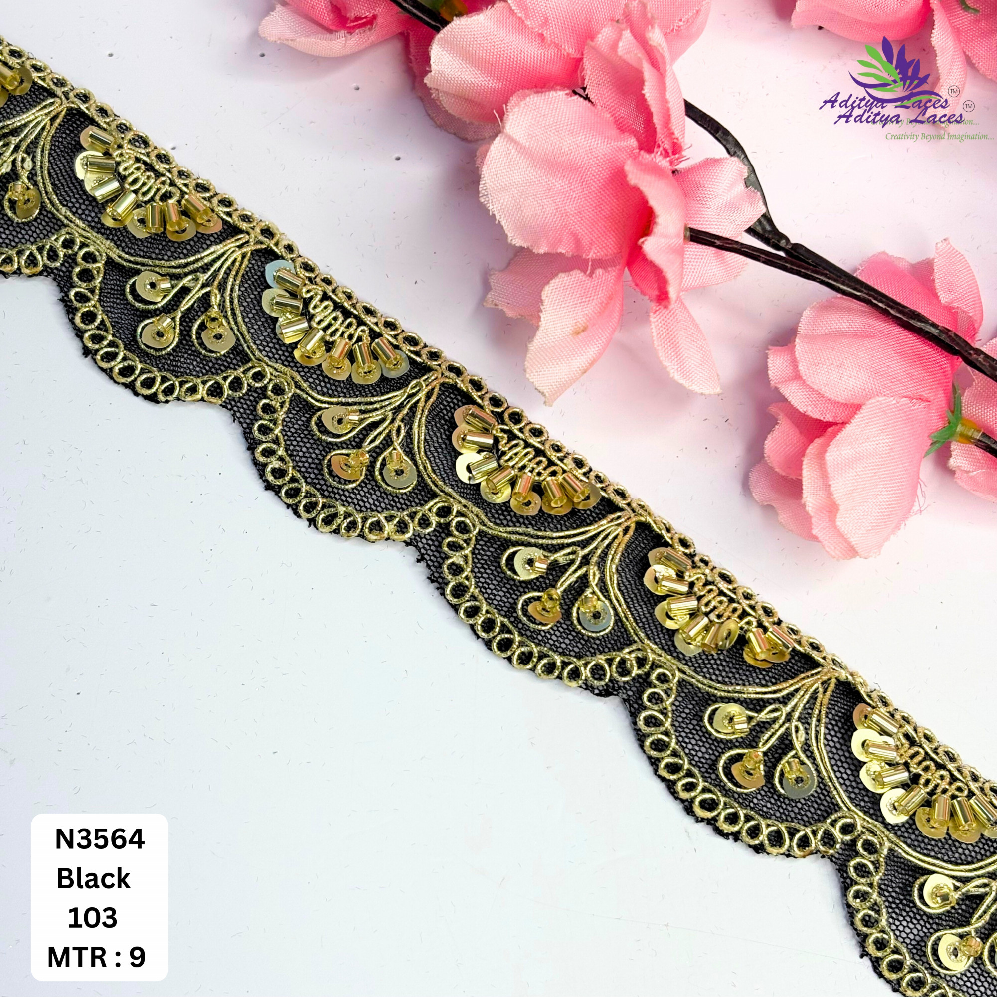 Exclusive Designer Beads Border for Designer Outfits