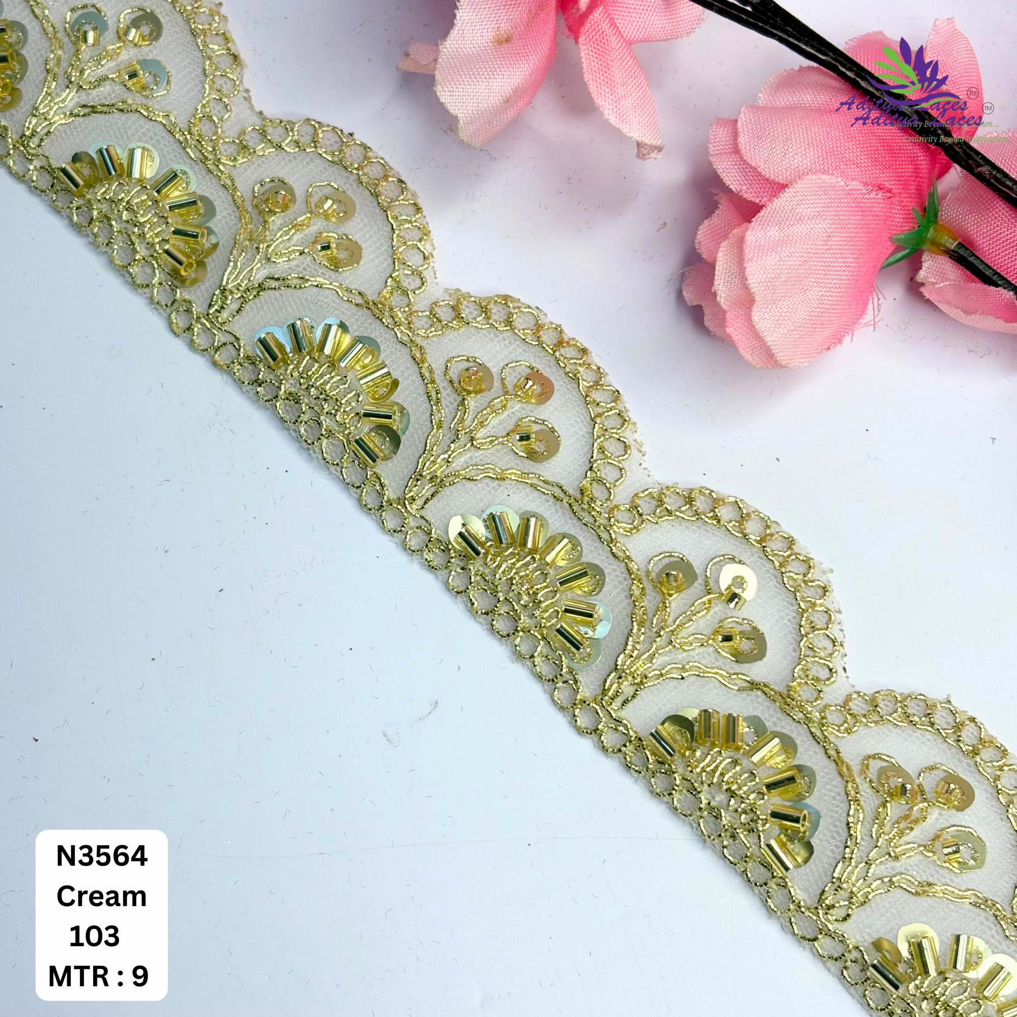 Exclusive Designer Beads Border for Designer Outfits
