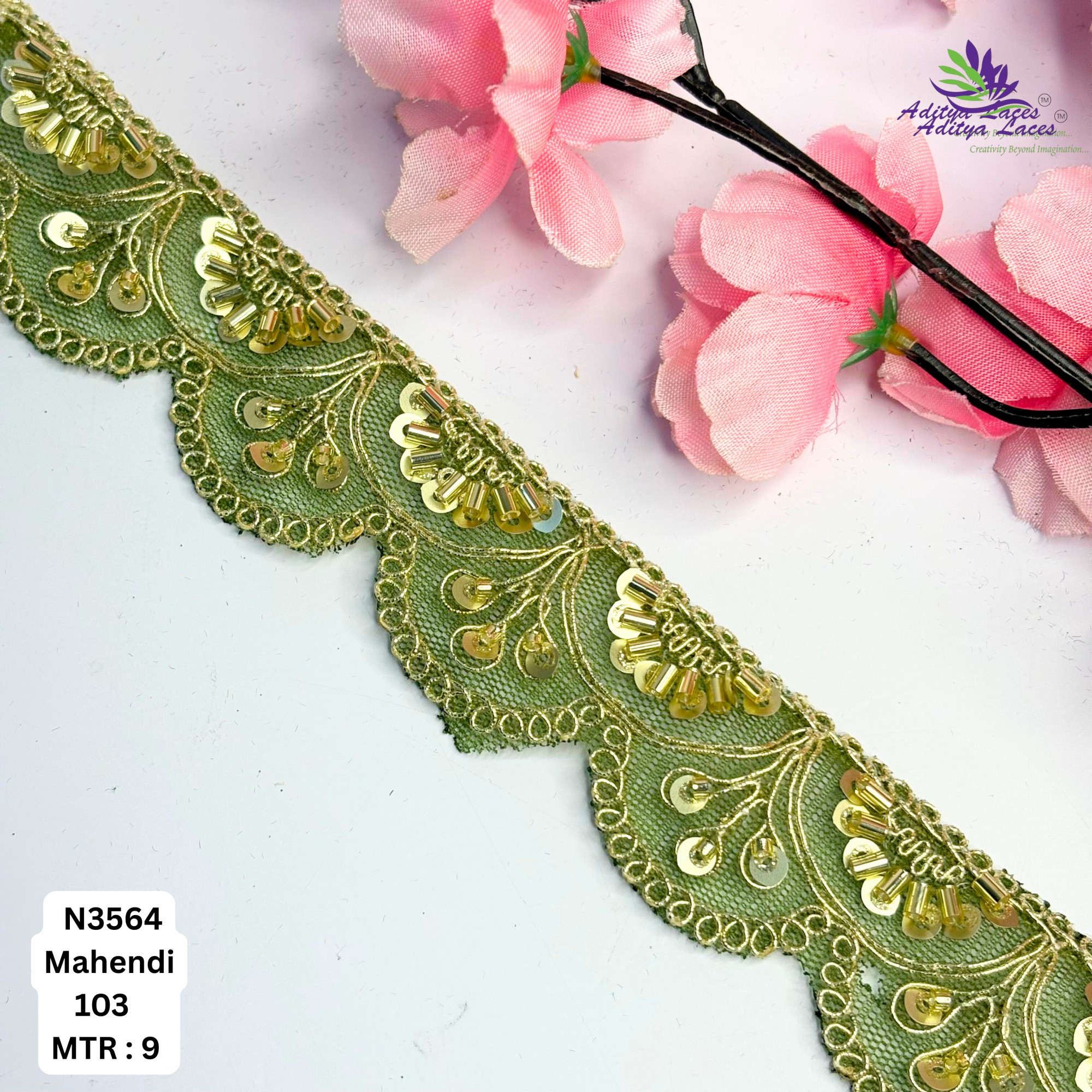 Exclusive Designer Beads Border for Designer Outfits