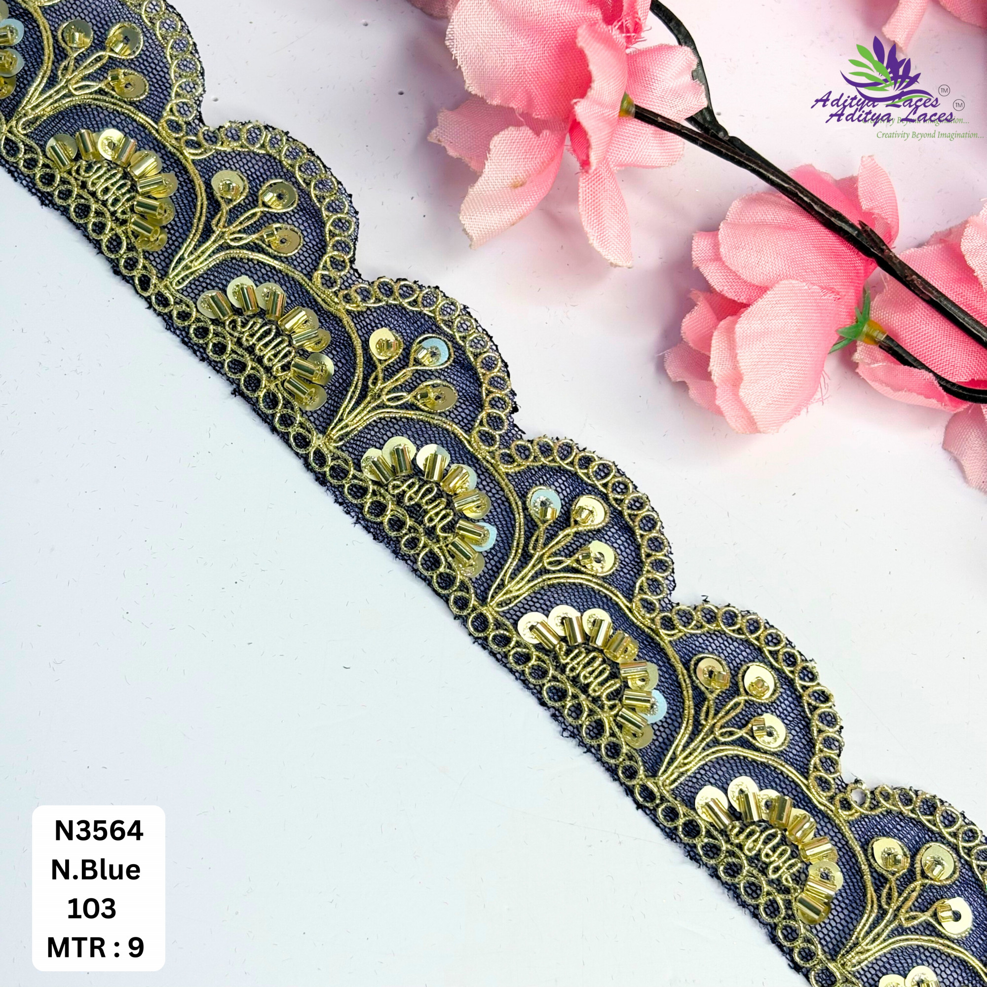 Exclusive Designer Beads Border for Designer Outfits