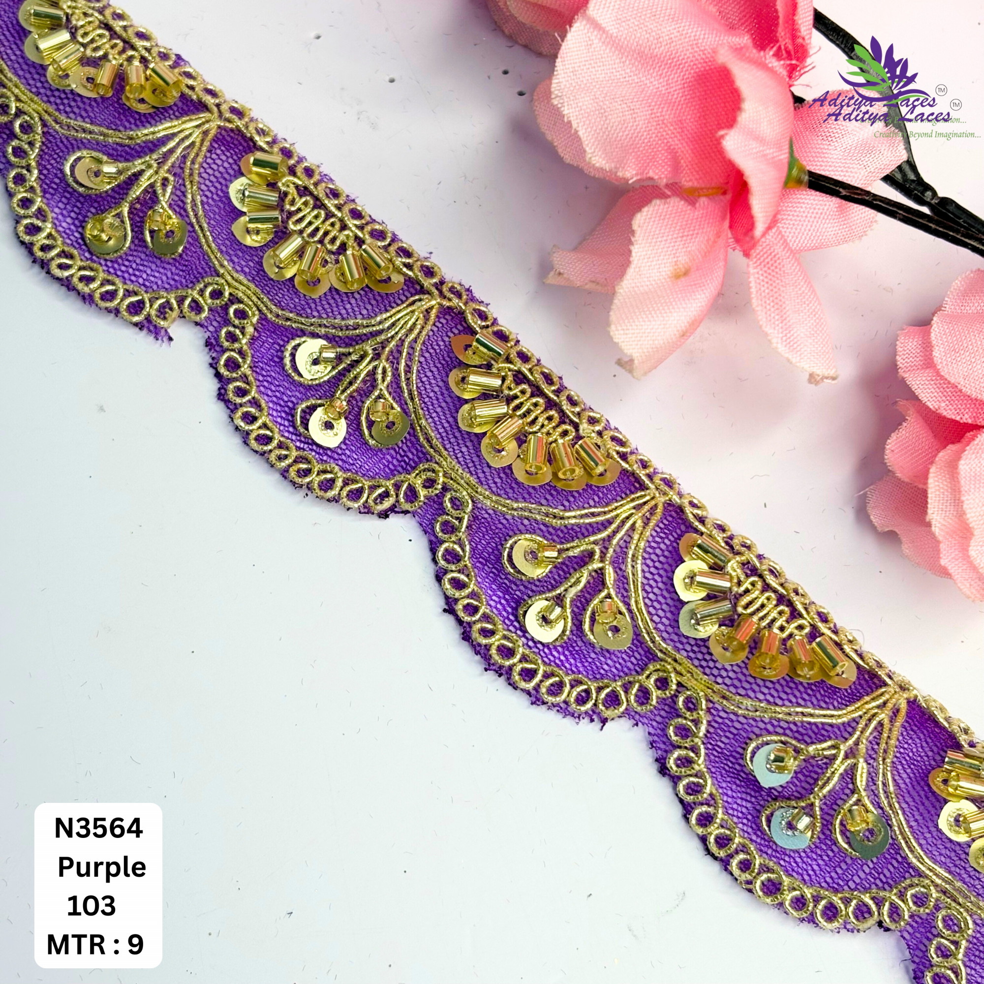 Exclusive Designer Beads Border for Designer Outfits