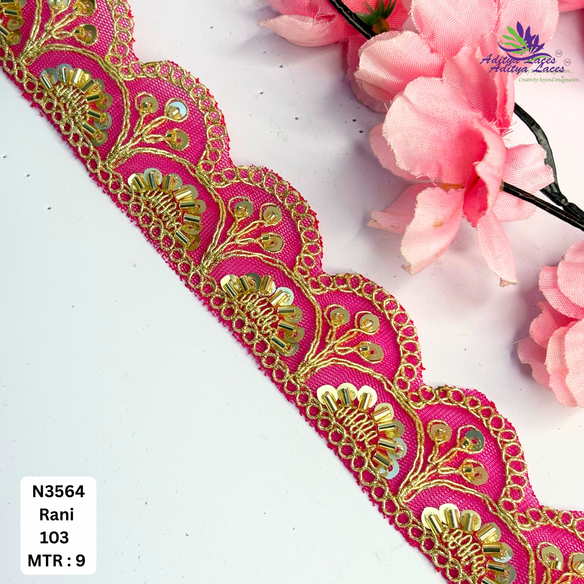 Exclusive Designer Beads Border for Designer Outfits