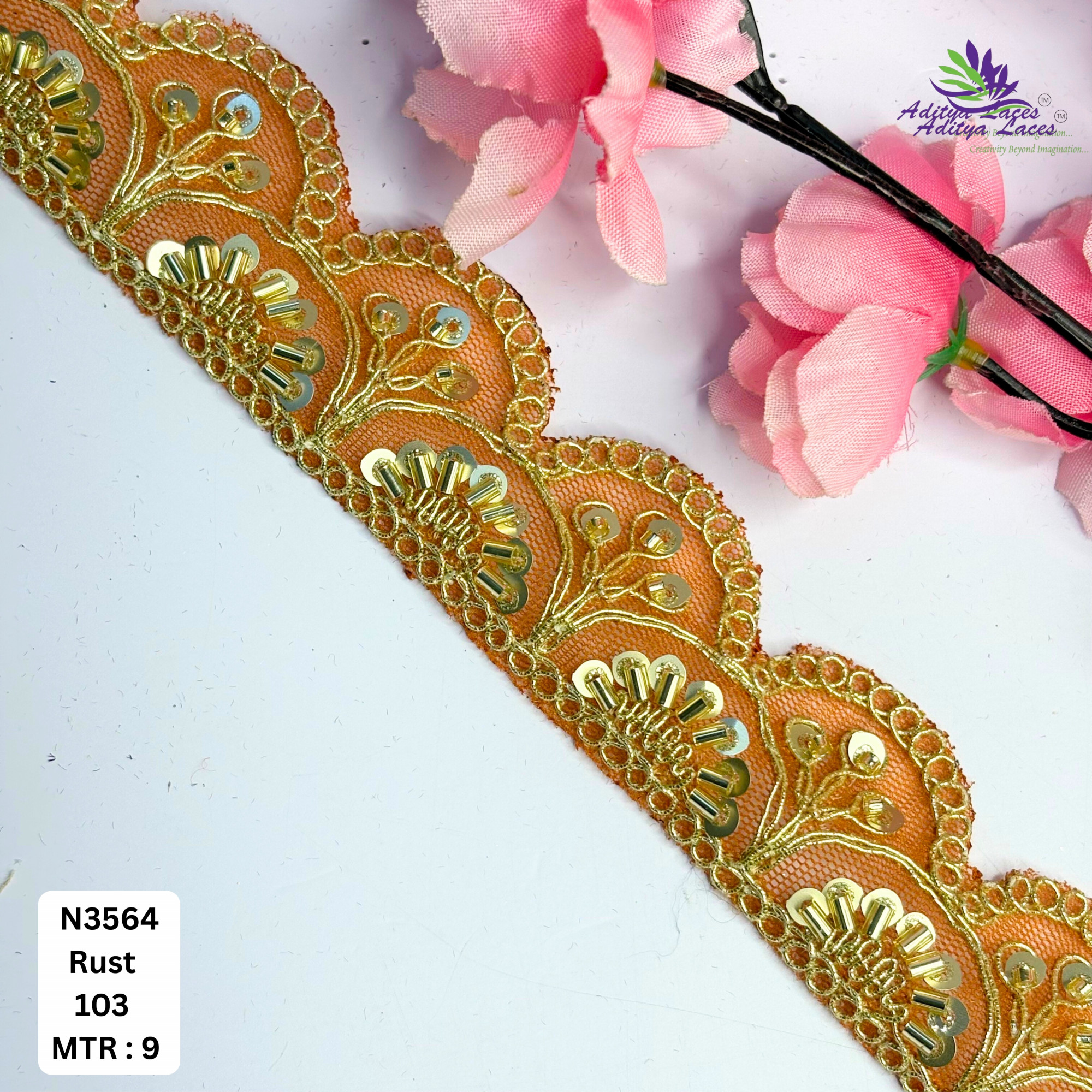 Exclusive Designer Beads Border for Designer Outfits