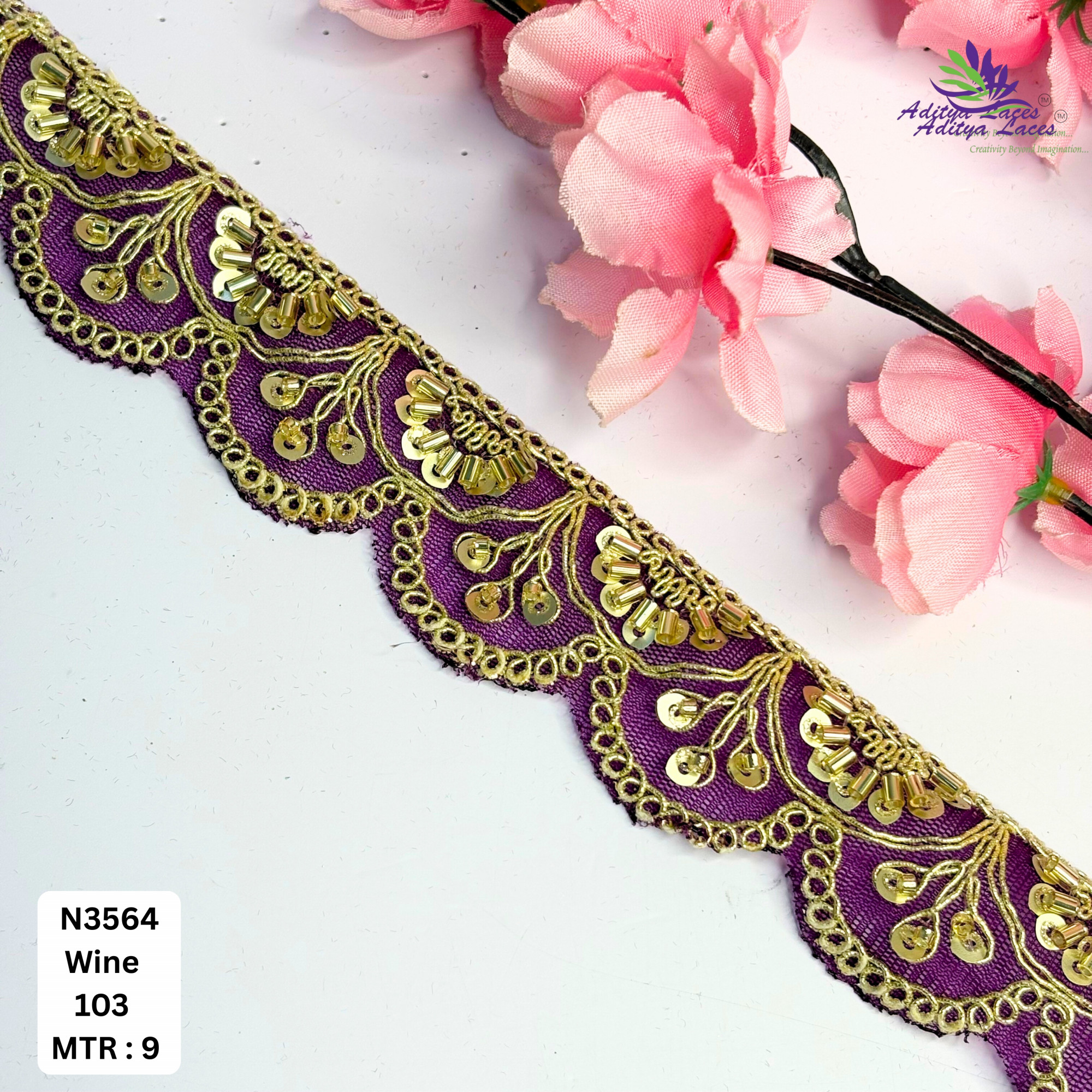 Exclusive Designer Beads Border for Designer Outfits