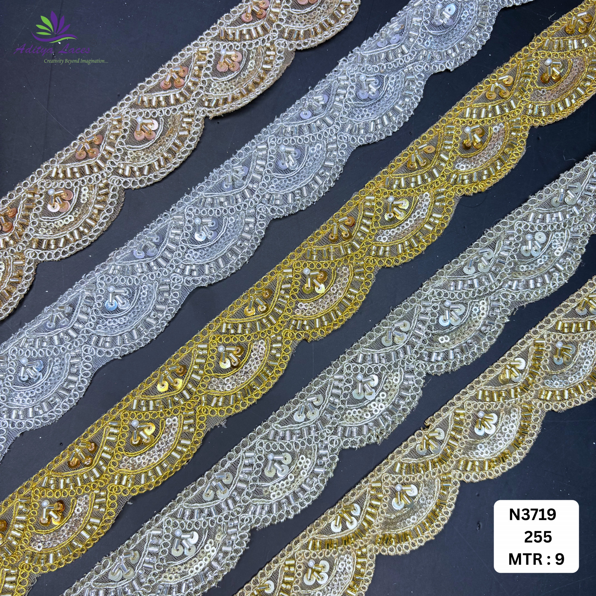 Premium Designer Beads Border for Bridal Wear