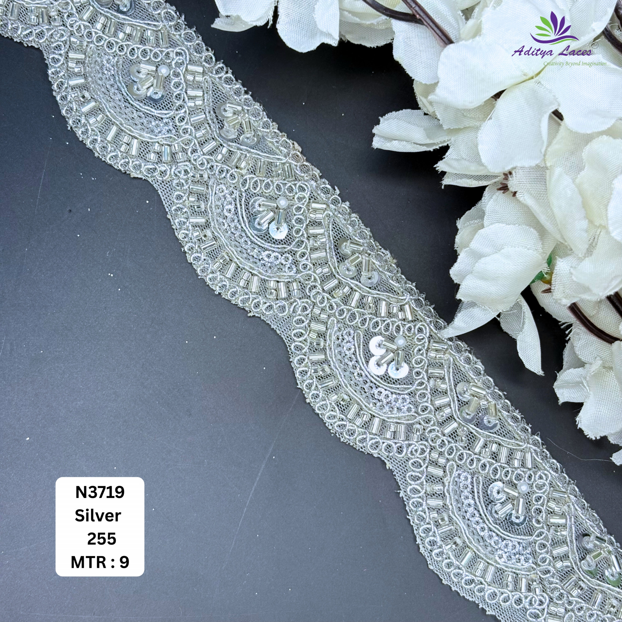 Premium Designer Beads Border for Bridal Wear
