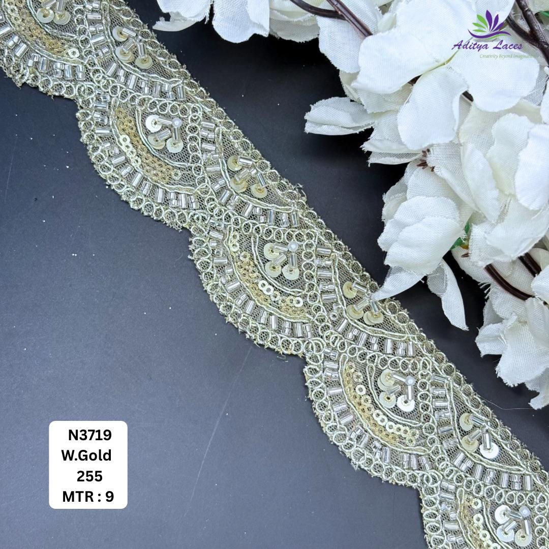 Premium Designer Beads Border for Bridal Wear