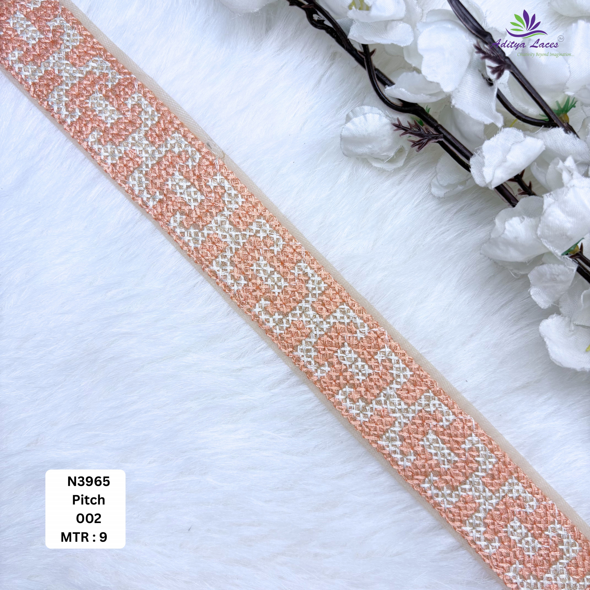 Pastel Net Category Embroidery Lace Trim Designer Saree Borders Bridal Fabric Embellishments