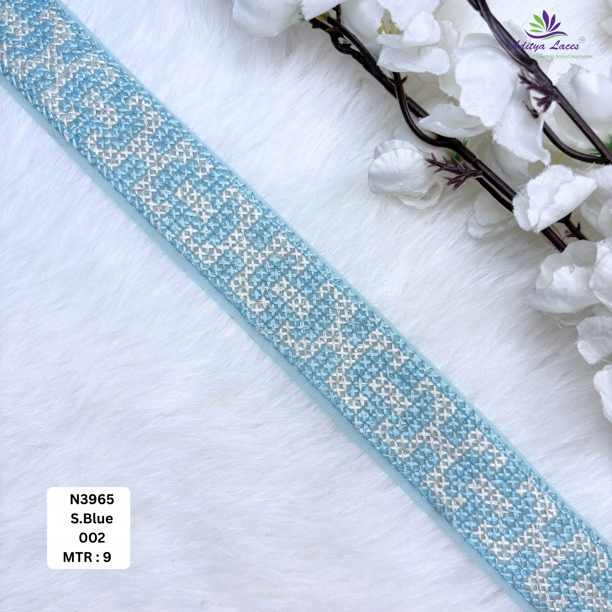 Pastel Net Category Embroidery Lace Trim Designer Saree Borders Bridal Fabric Embellishments