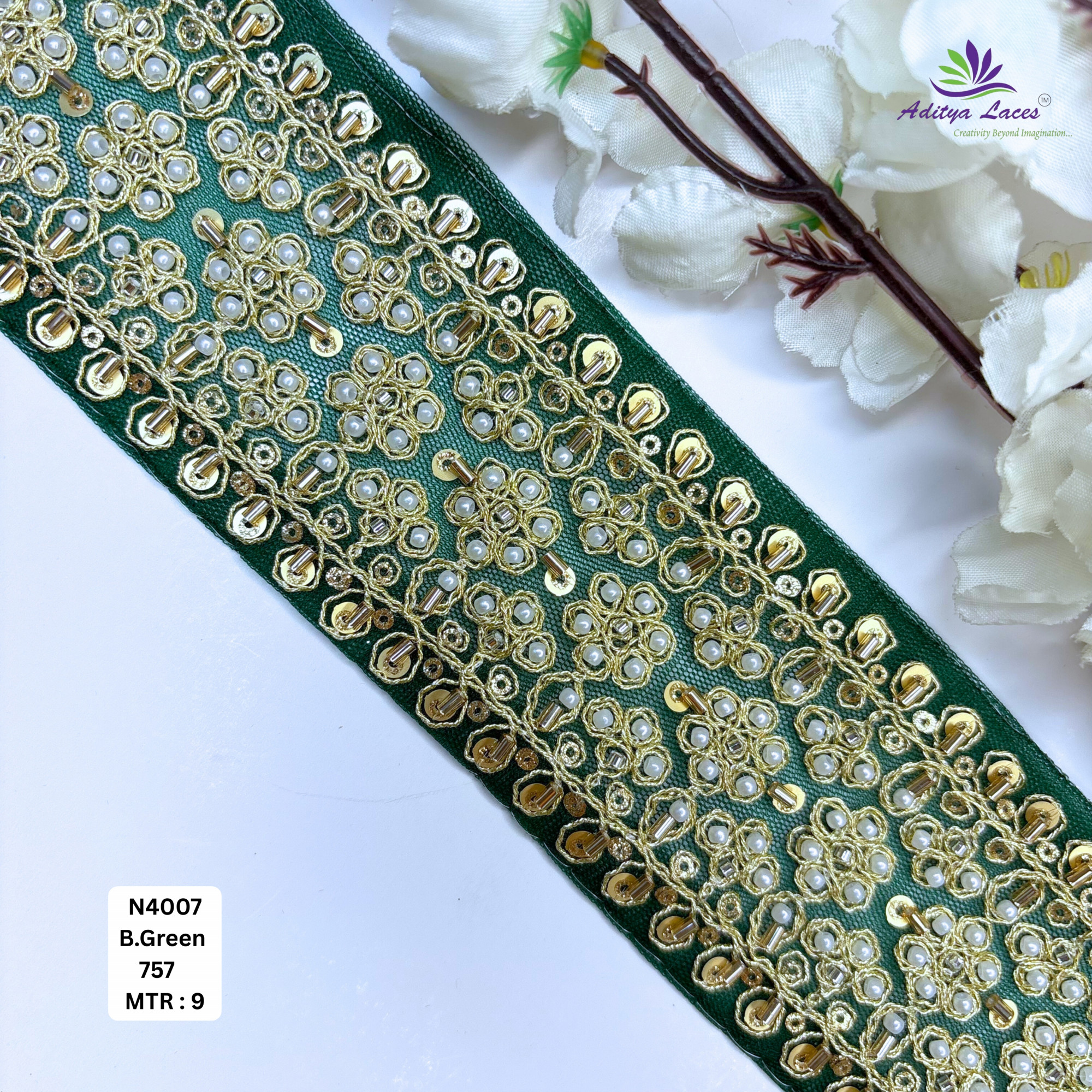Wedding Garment Decorative Beads Trim for Saree Blouse