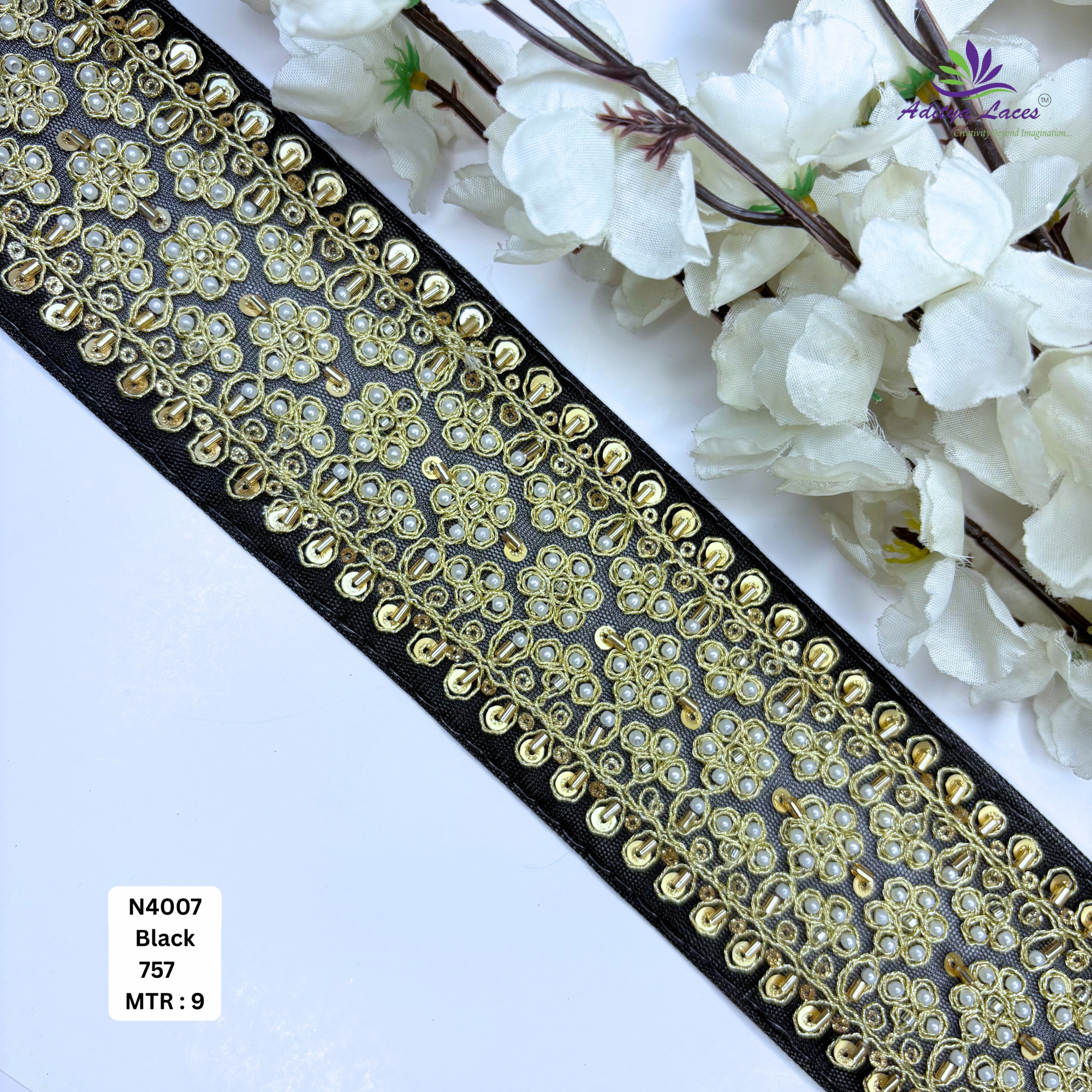 Wedding Garment Decorative Beads Trim for Saree Blouse