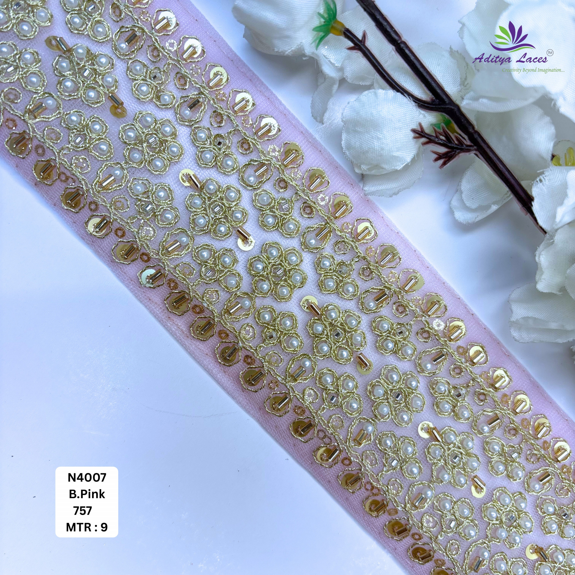 Wedding Garment Decorative Beads Trim for Saree Blouse