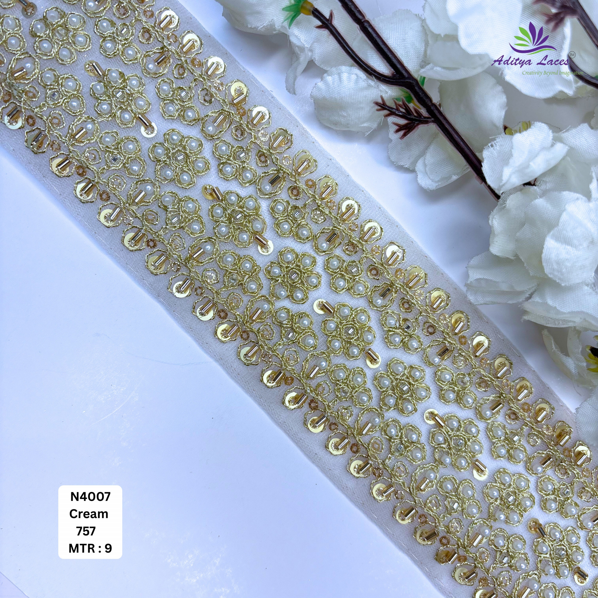 Wedding Garment Decorative Beads Trim for Saree Blouse