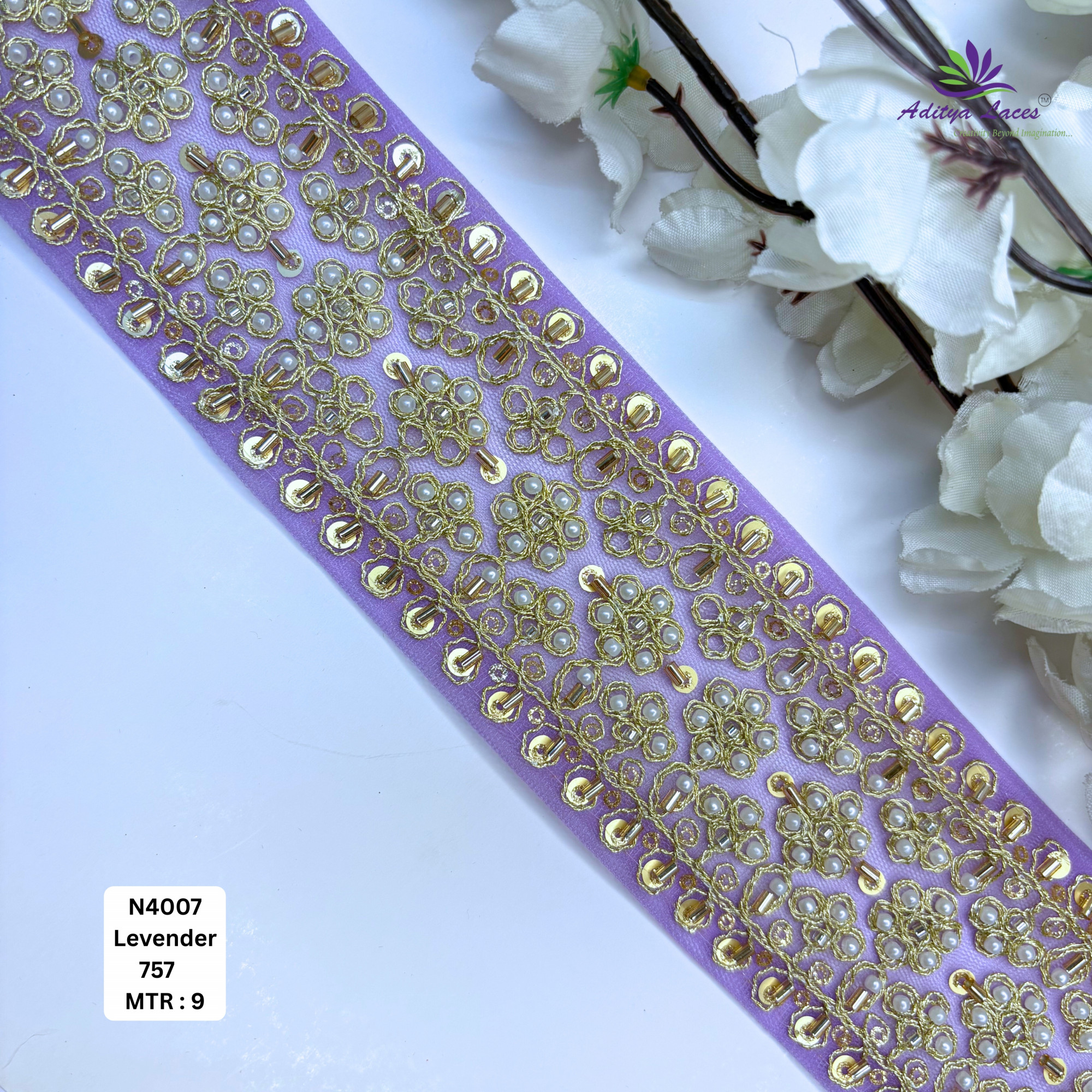 Wedding Garment Decorative Beads Trim for Saree Blouse