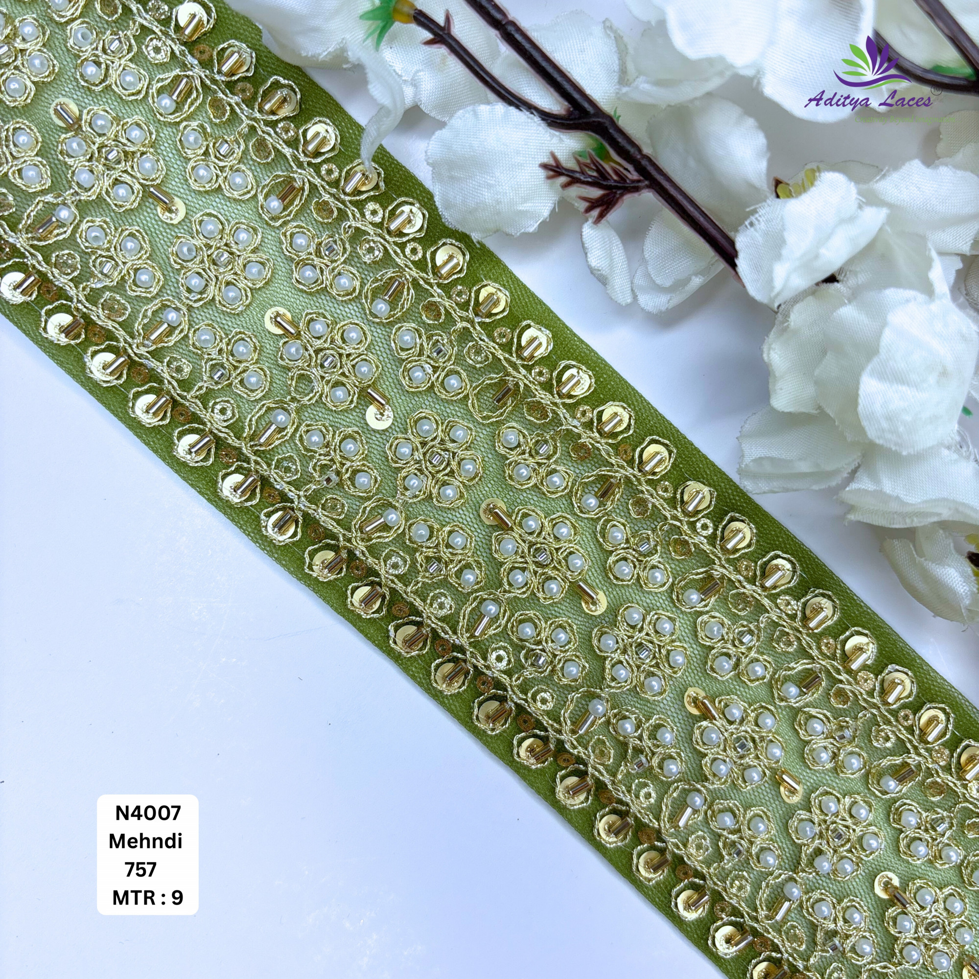 Wedding Garment Decorative Beads Trim for Saree Blouse